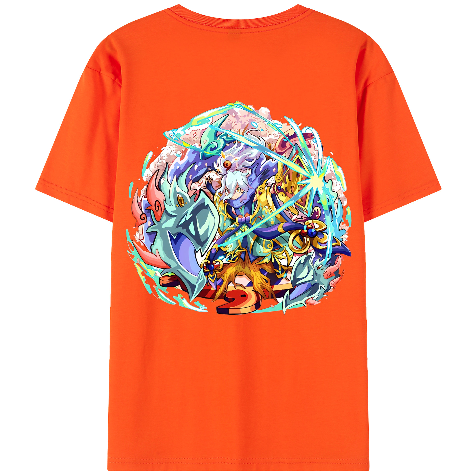 （画像用） 妖怪ウォッチ Yo-kai Watch 綿100％半袖Tシャツ（背面プリント）