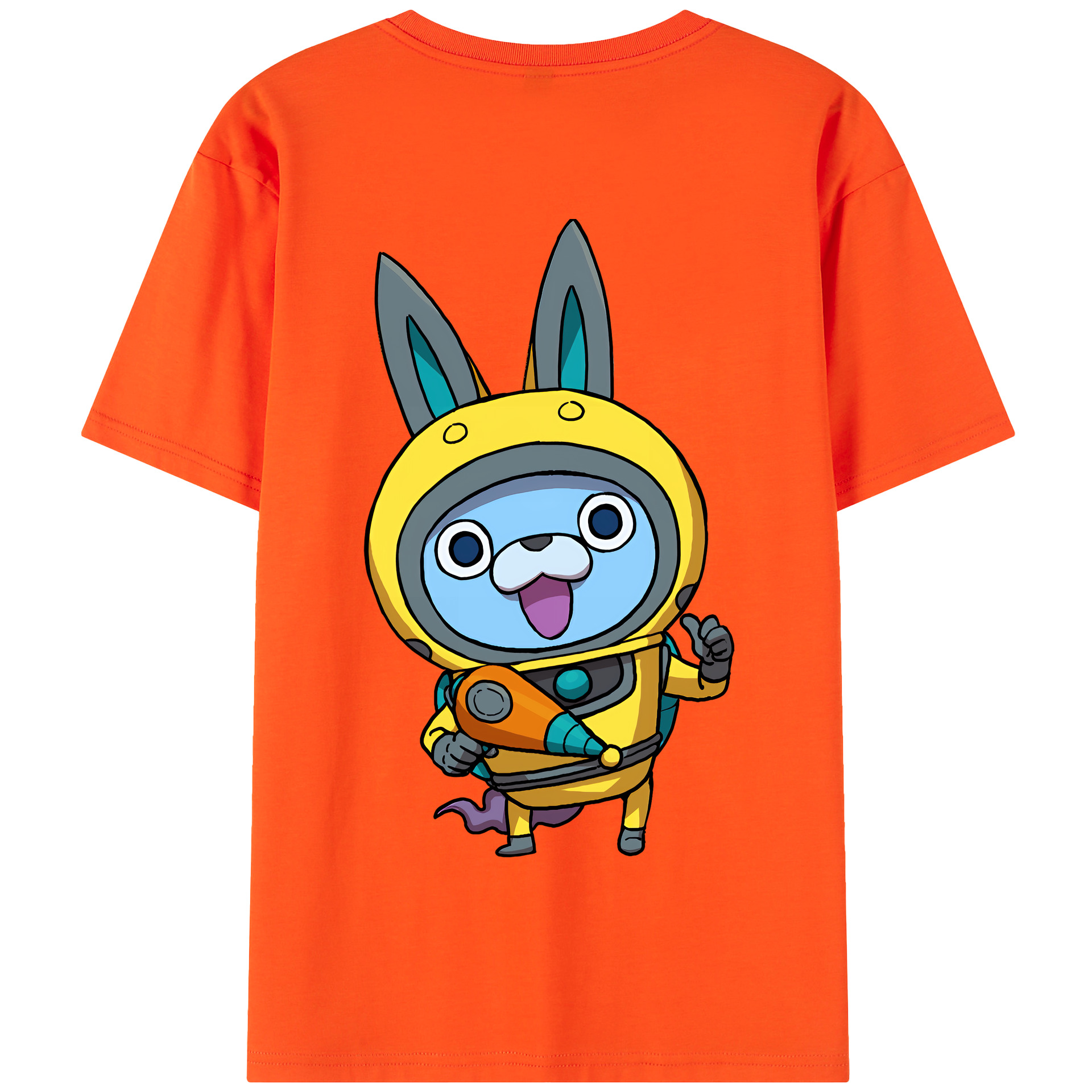 （画像用） 妖怪ウォッチ Yo-kai Watch 綿100％半袖Tシャツ（背面プリント）