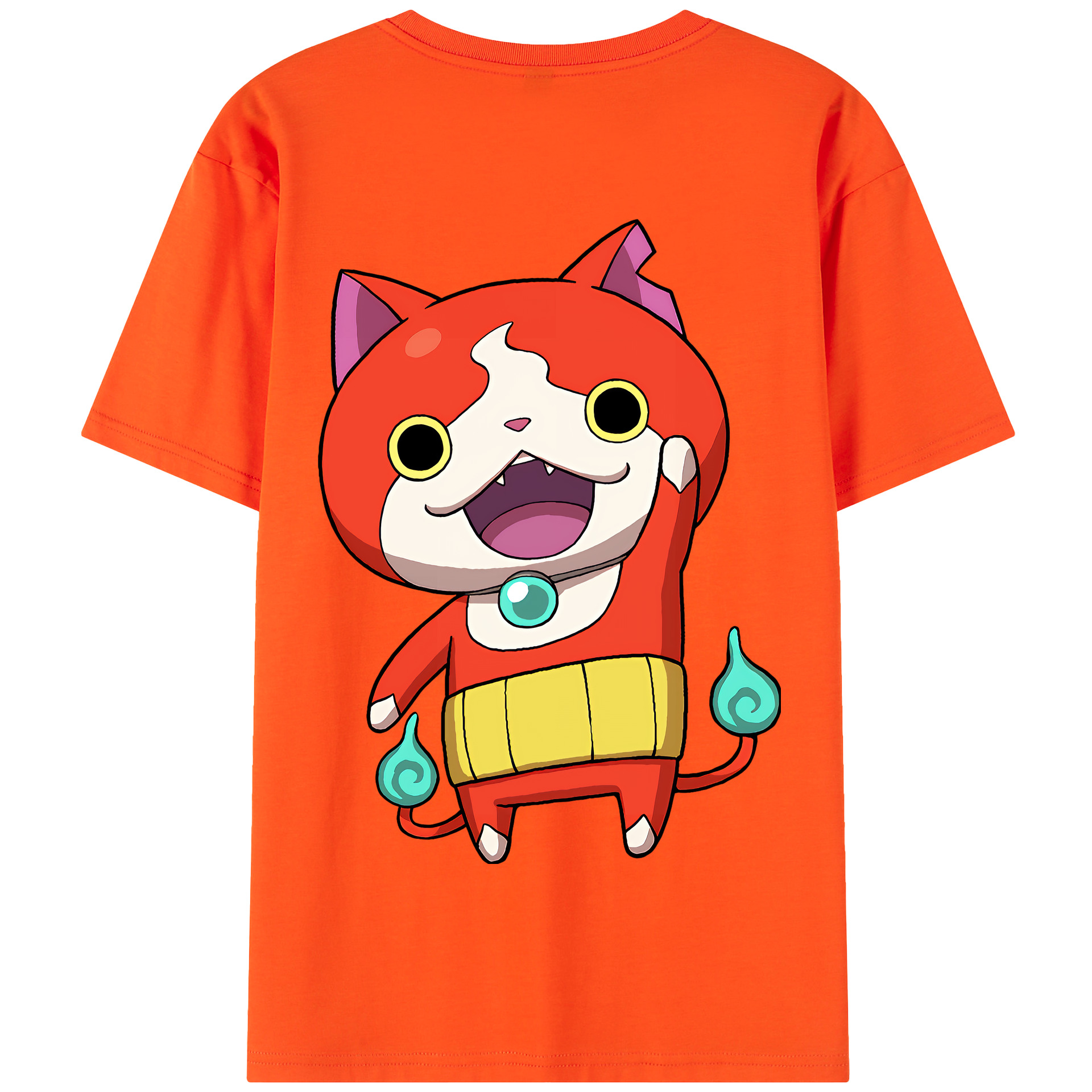 （画像用） 妖怪ウォッチ Yo-kai Watch 綿100％半袖Tシャツ（背面プリント）