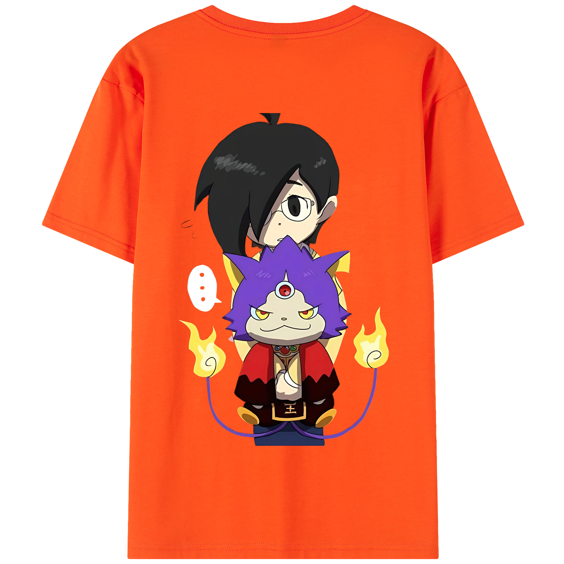 （画像用） 妖怪ウォッチ Yo-kai Watch 綿100％半袖Tシャツ（背面プリント）