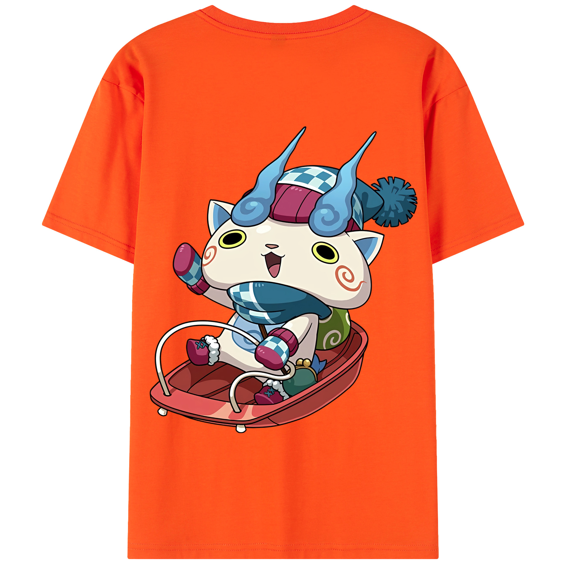 （画像用） 妖怪ウォッチ Yo-kai Watch 綿100％半袖Tシャツ（背面プリント）