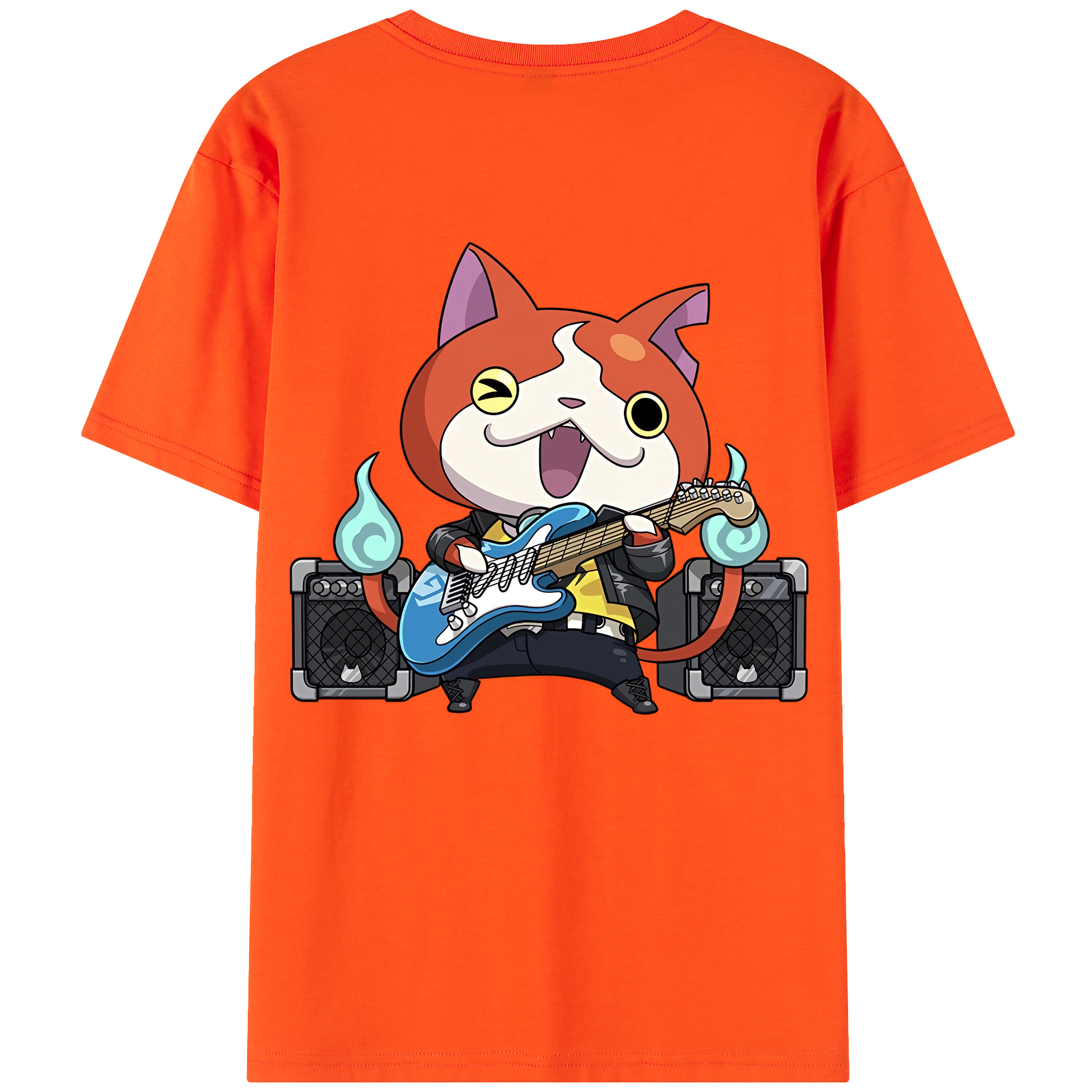（画像用） 妖怪ウォッチ Yo-kai Watch 綿100％半袖Tシャツ（背面プリント）