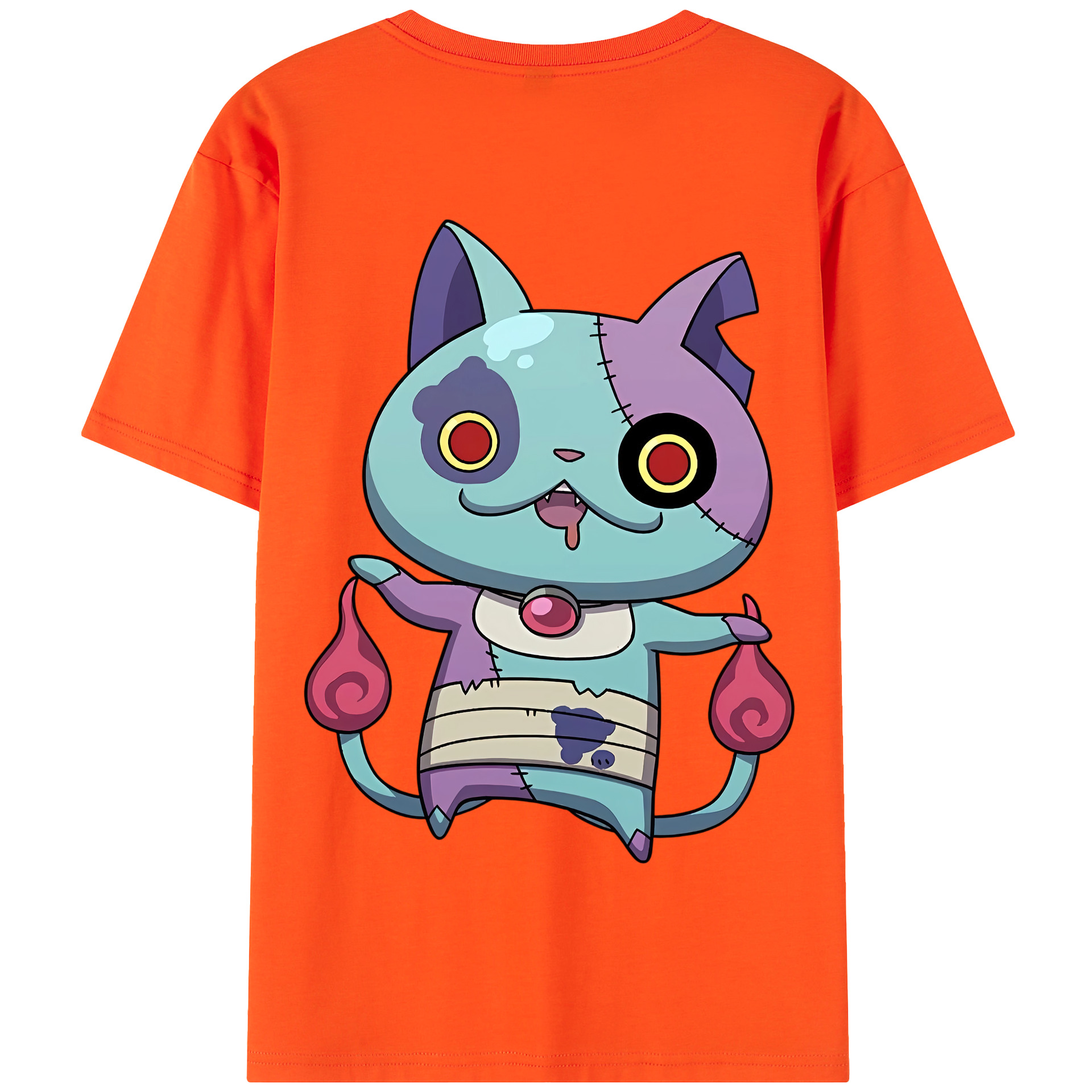（画像用） 妖怪ウォッチ Yo-kai Watch 綿100％半袖Tシャツ（背面プリント）