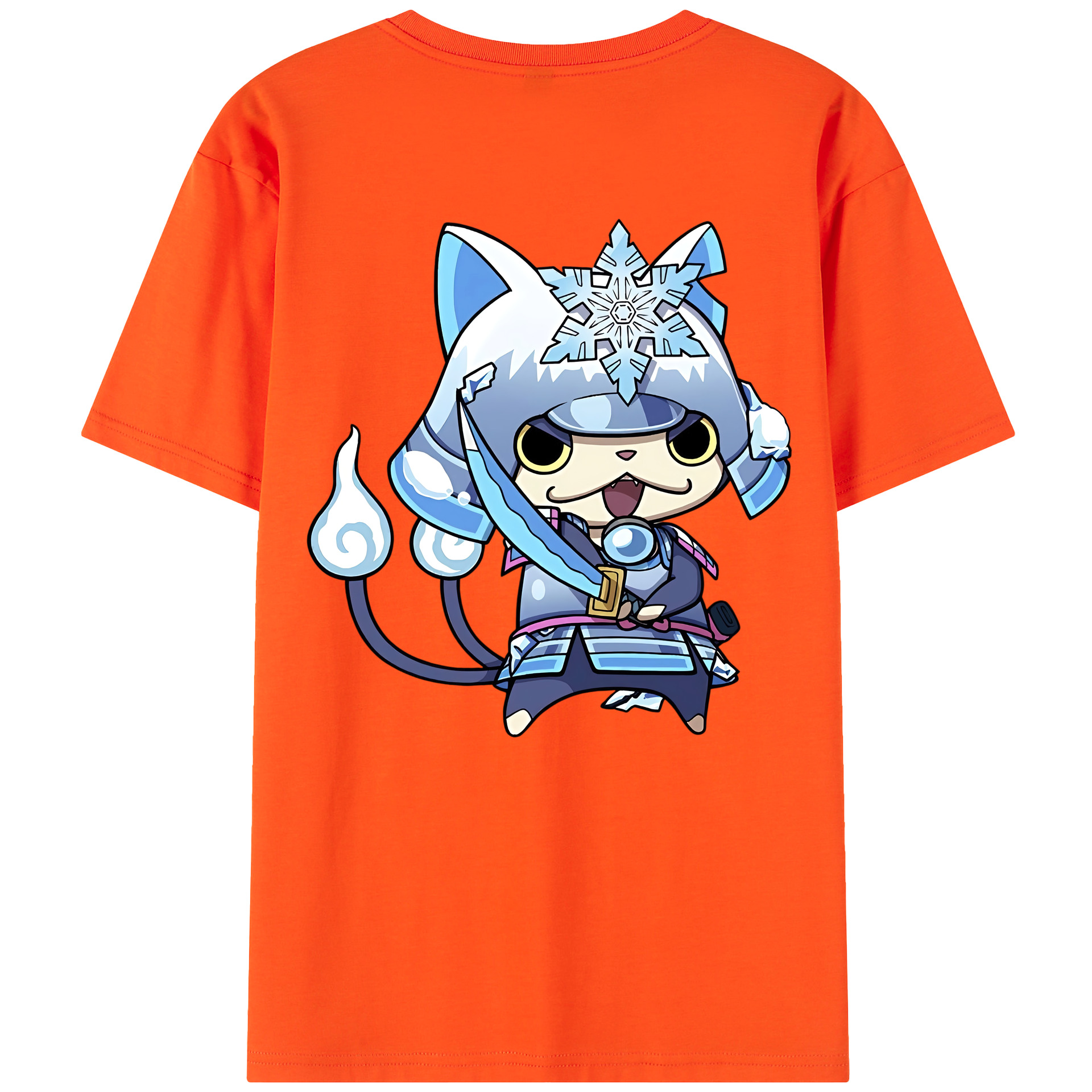 （画像用） 妖怪ウォッチ Yo-kai Watch 綿100％半袖Tシャツ（背面プリント）