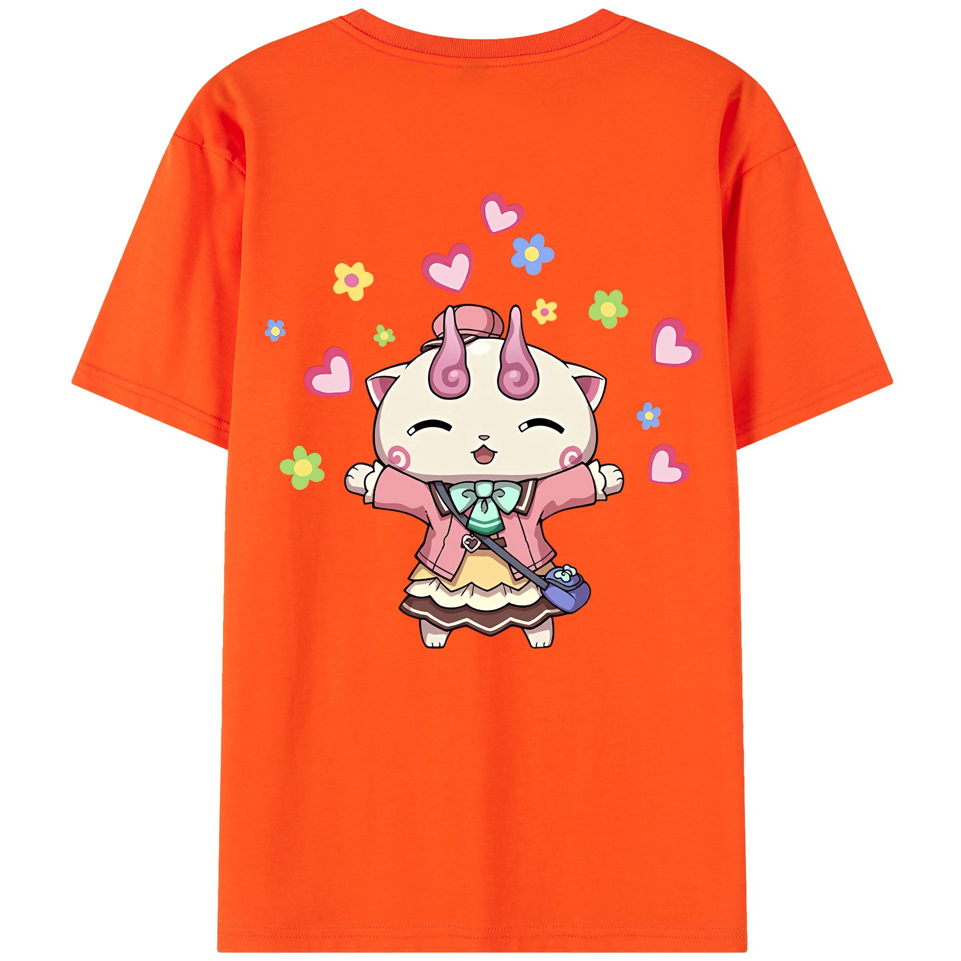 （画像用） 妖怪ウォッチ Yo-kai Watch 綿100％半袖Tシャツ（背面プリント）