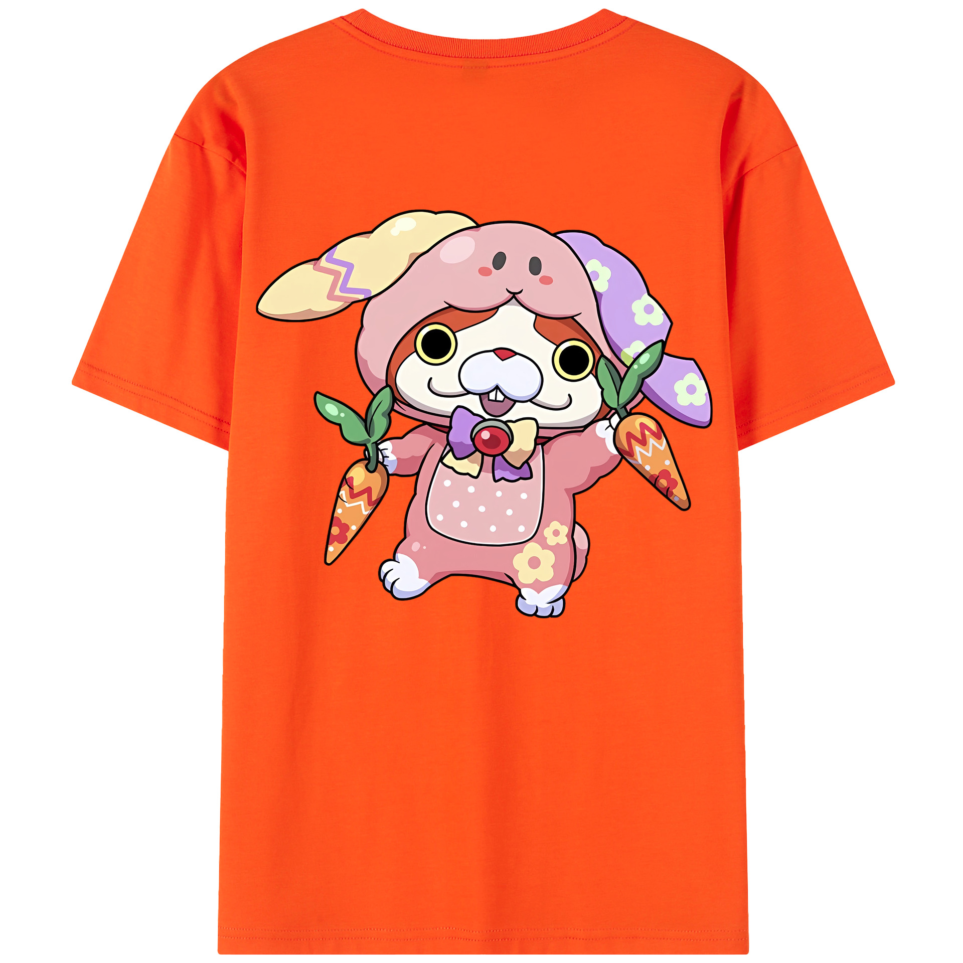 （画像用） 妖怪ウォッチ Yo-kai Watch 綿100％半袖Tシャツ（背面プリント）