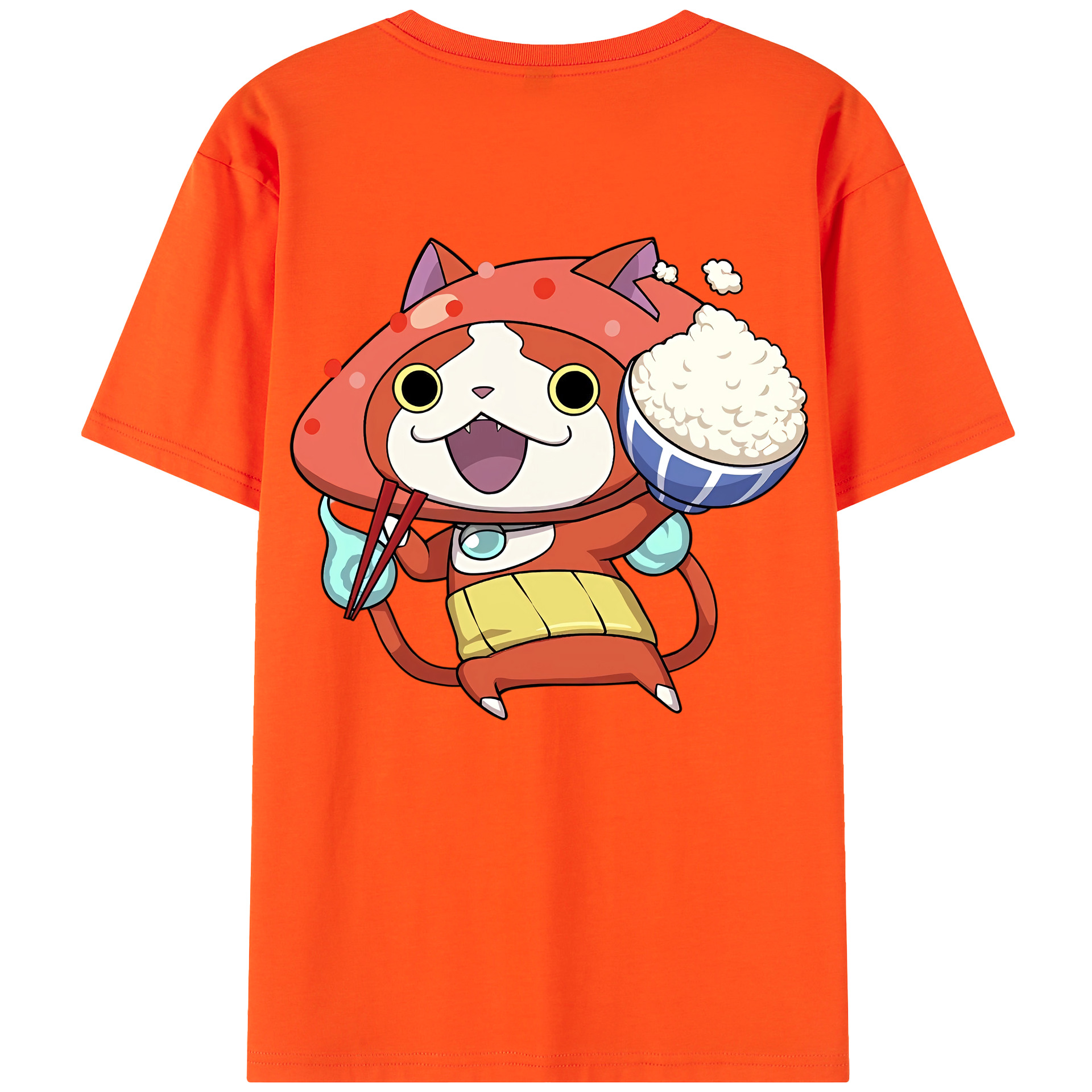 （画像用） 妖怪ウォッチ Yo-kai Watch 綿100％半袖Tシャツ（背面プリント）