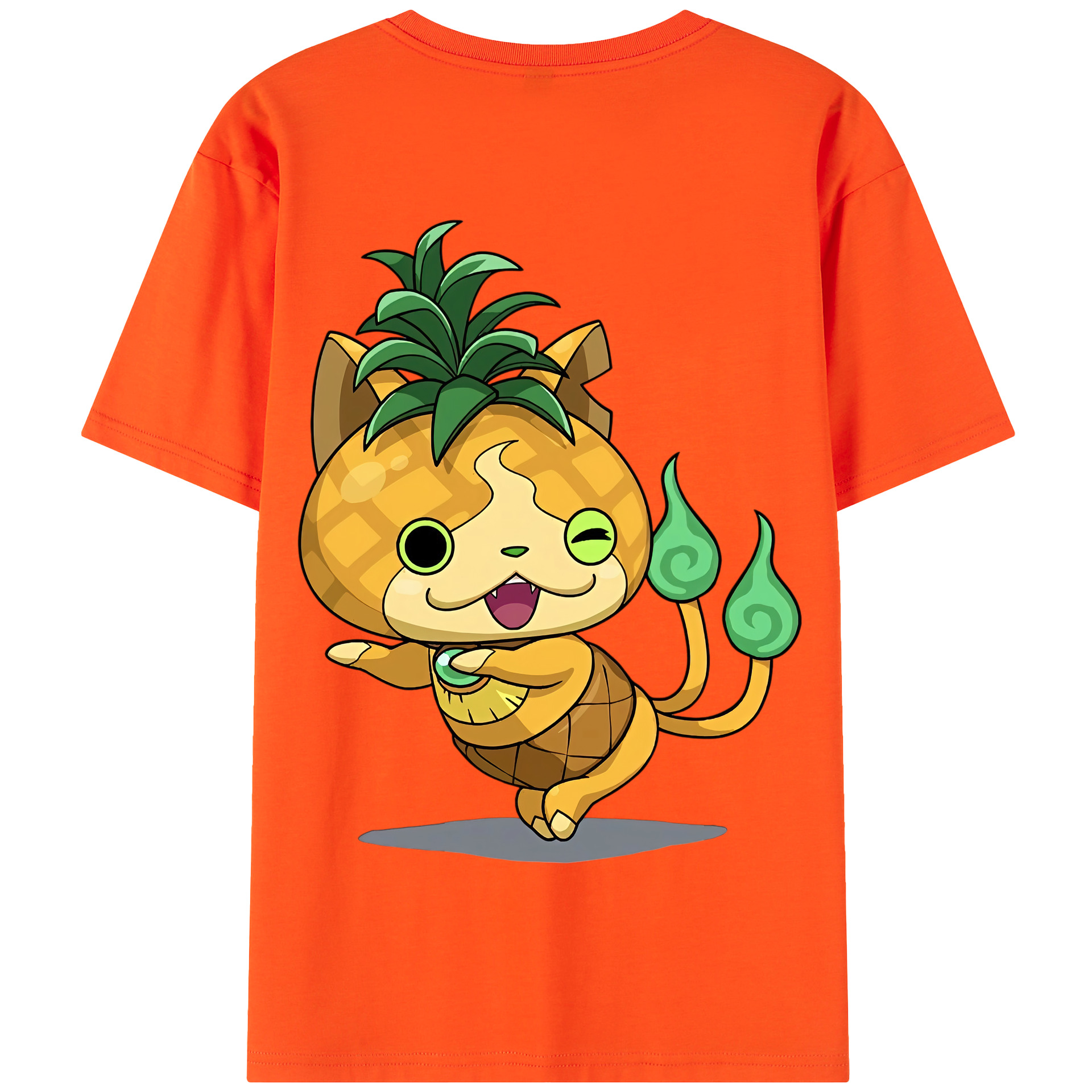 （画像用） 妖怪ウォッチ Yo-kai Watch 綿100％半袖Tシャツ（背面プリント）