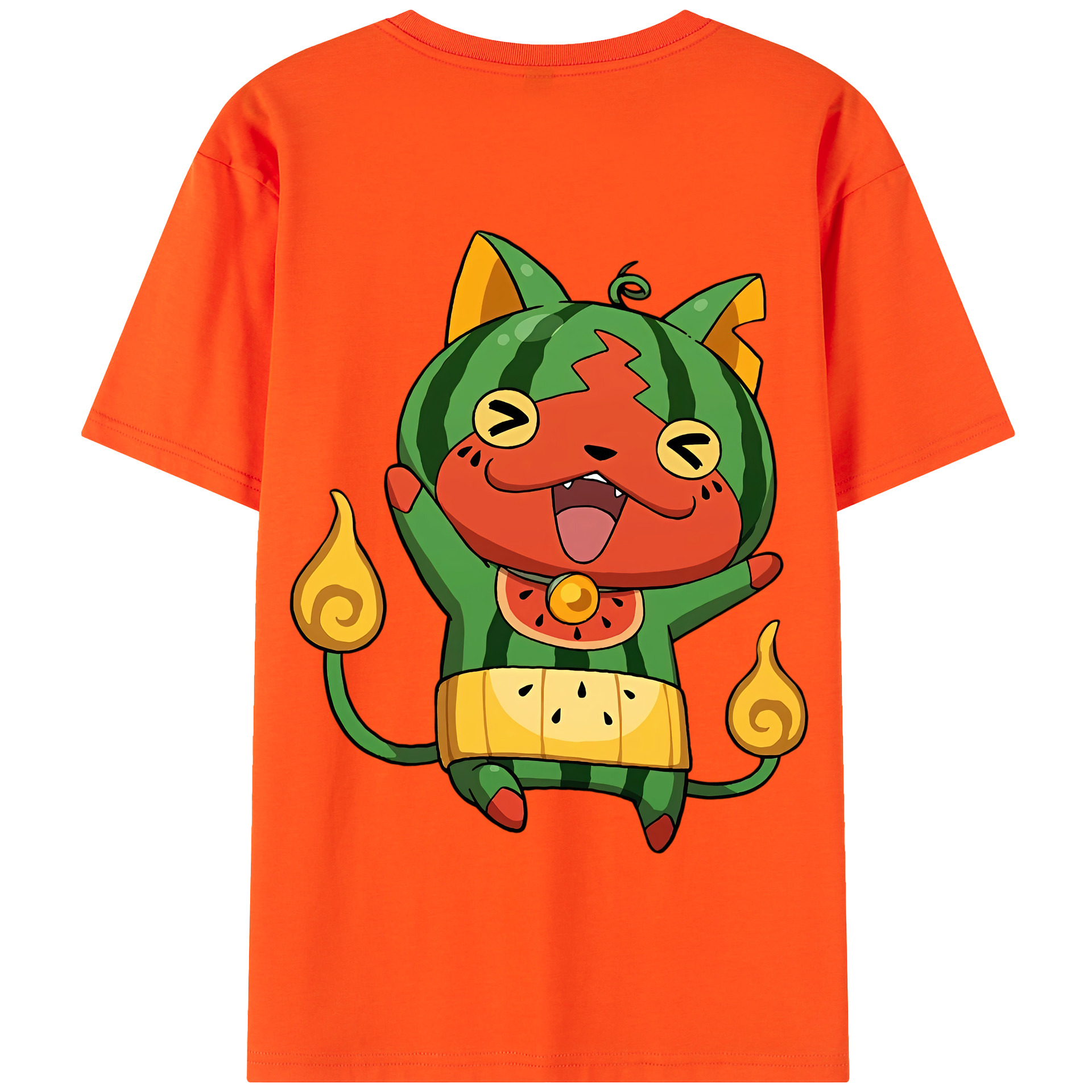 （画像用） 妖怪ウォッチ Yo-kai Watch 綿100％半袖Tシャツ（背面プリント）