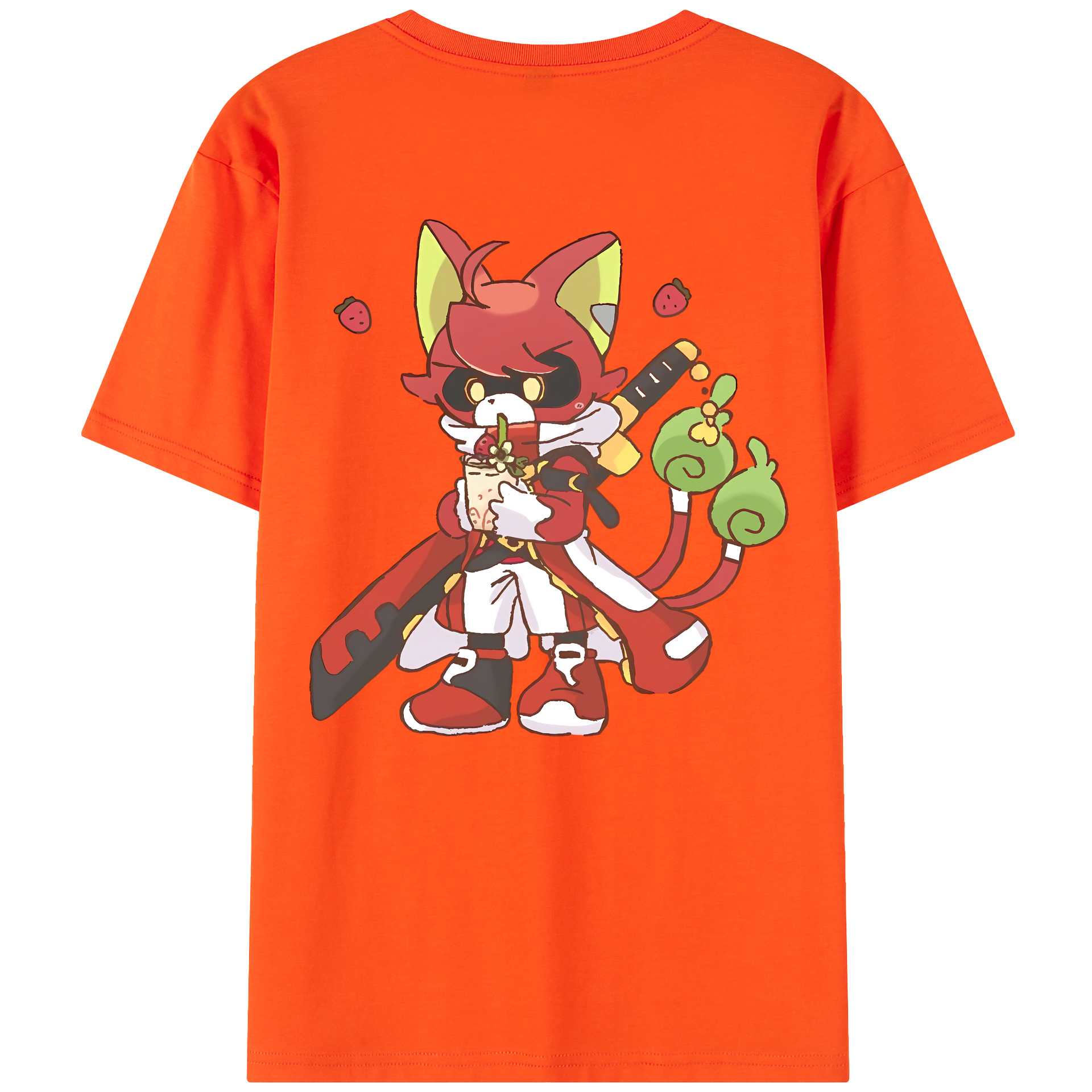 （画像用） 妖怪ウォッチ Yo-kai Watch 綿100％半袖Tシャツ（背面プリント）