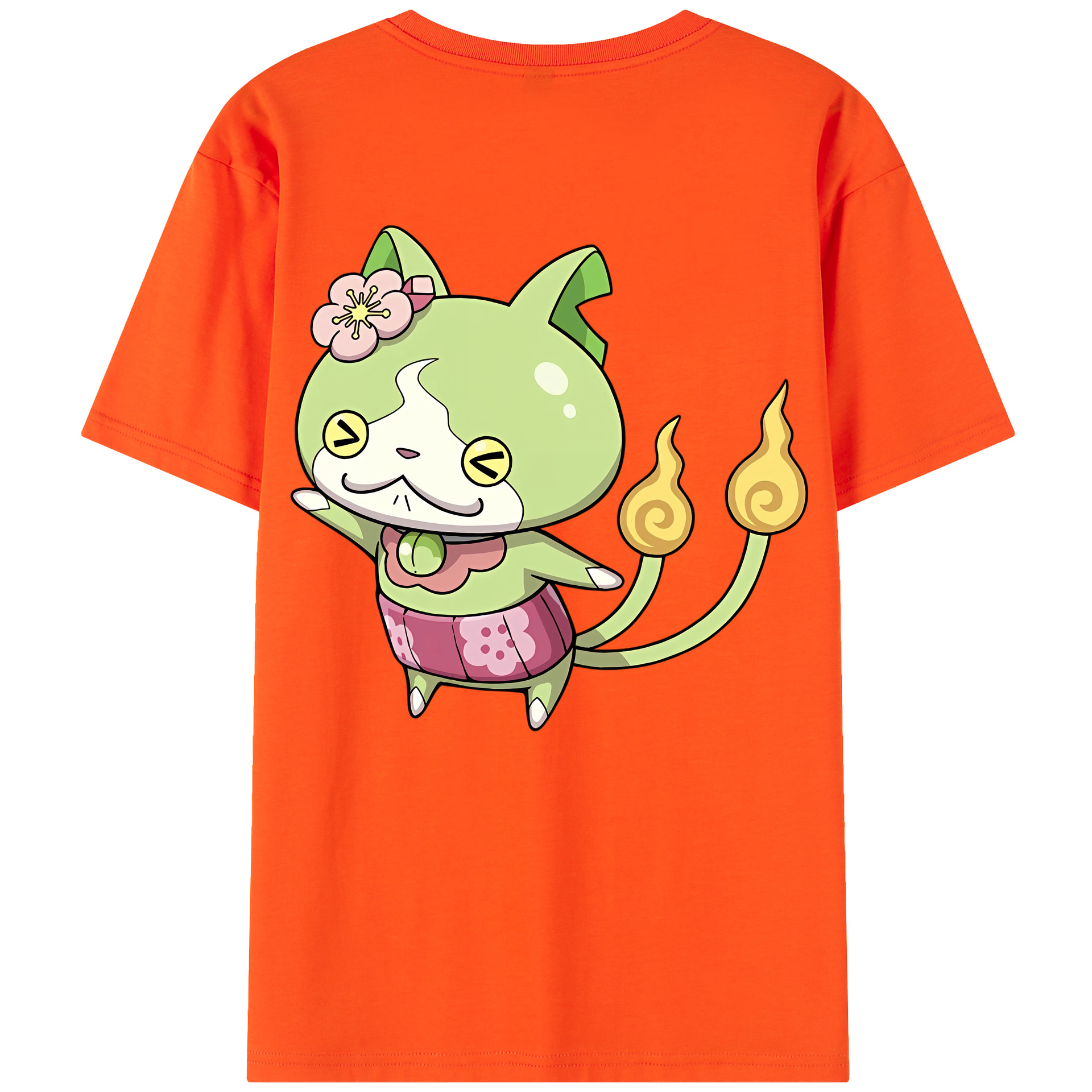 （画像用） 妖怪ウォッチ Yo-kai Watch 綿100％半袖Tシャツ（背面プリント）