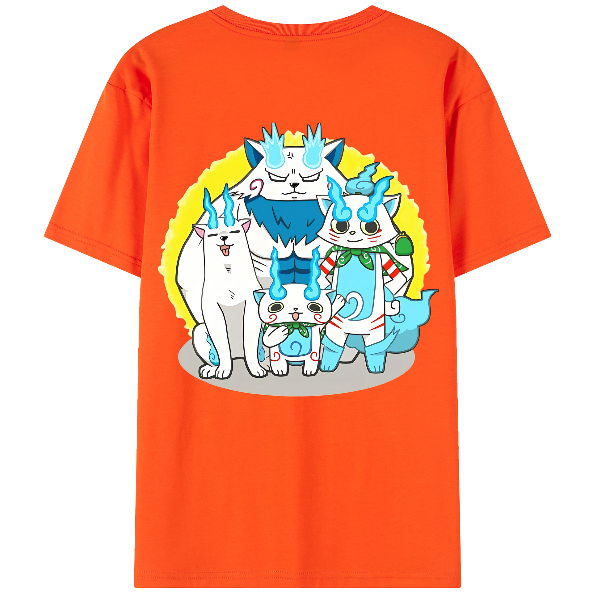 （画像用） 妖怪ウォッチ Yo-kai Watch 綿100％半袖Tシャツ（背面プリント）