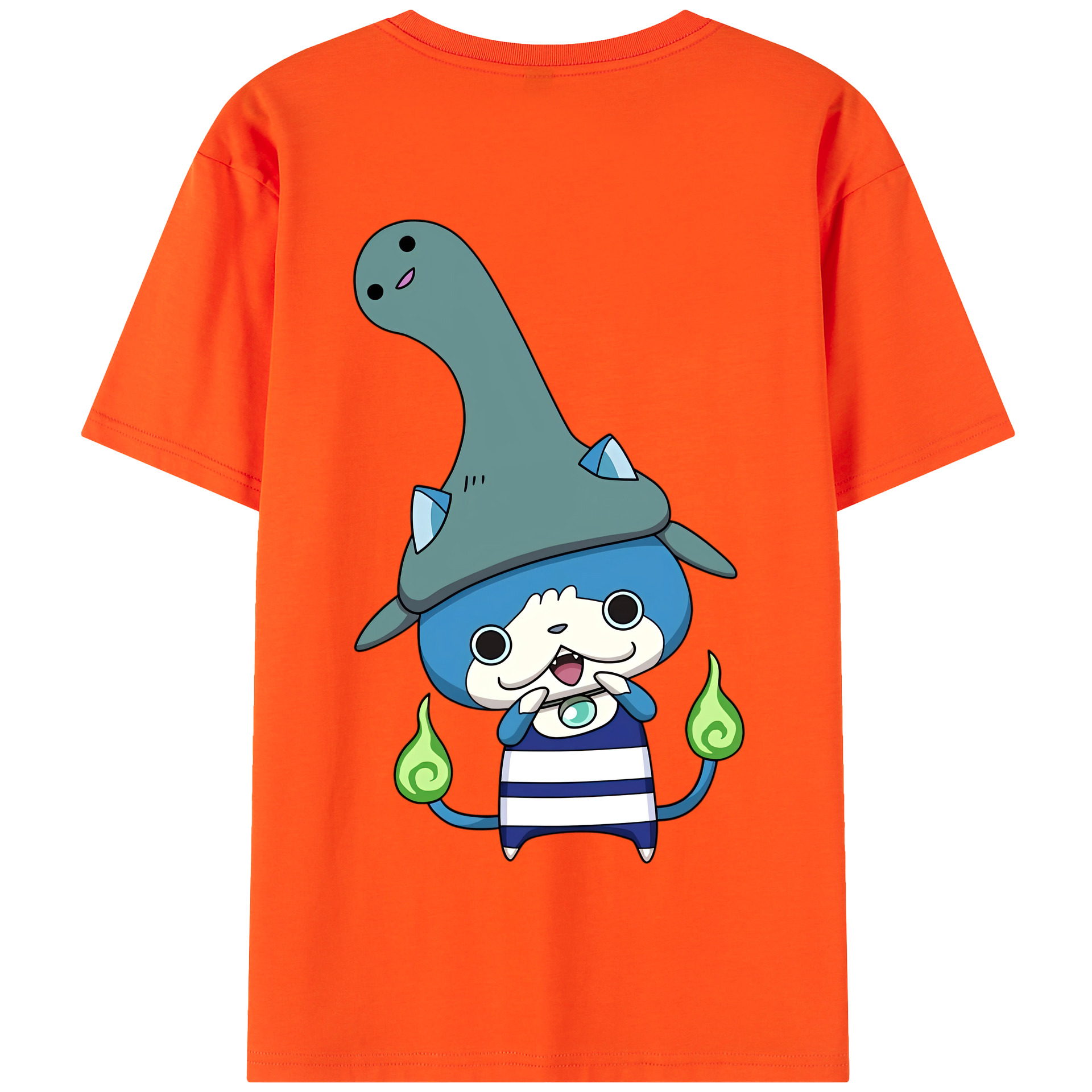 （画像用） 妖怪ウォッチ Yo-kai Watch 綿100％半袖Tシャツ（背面プリント）