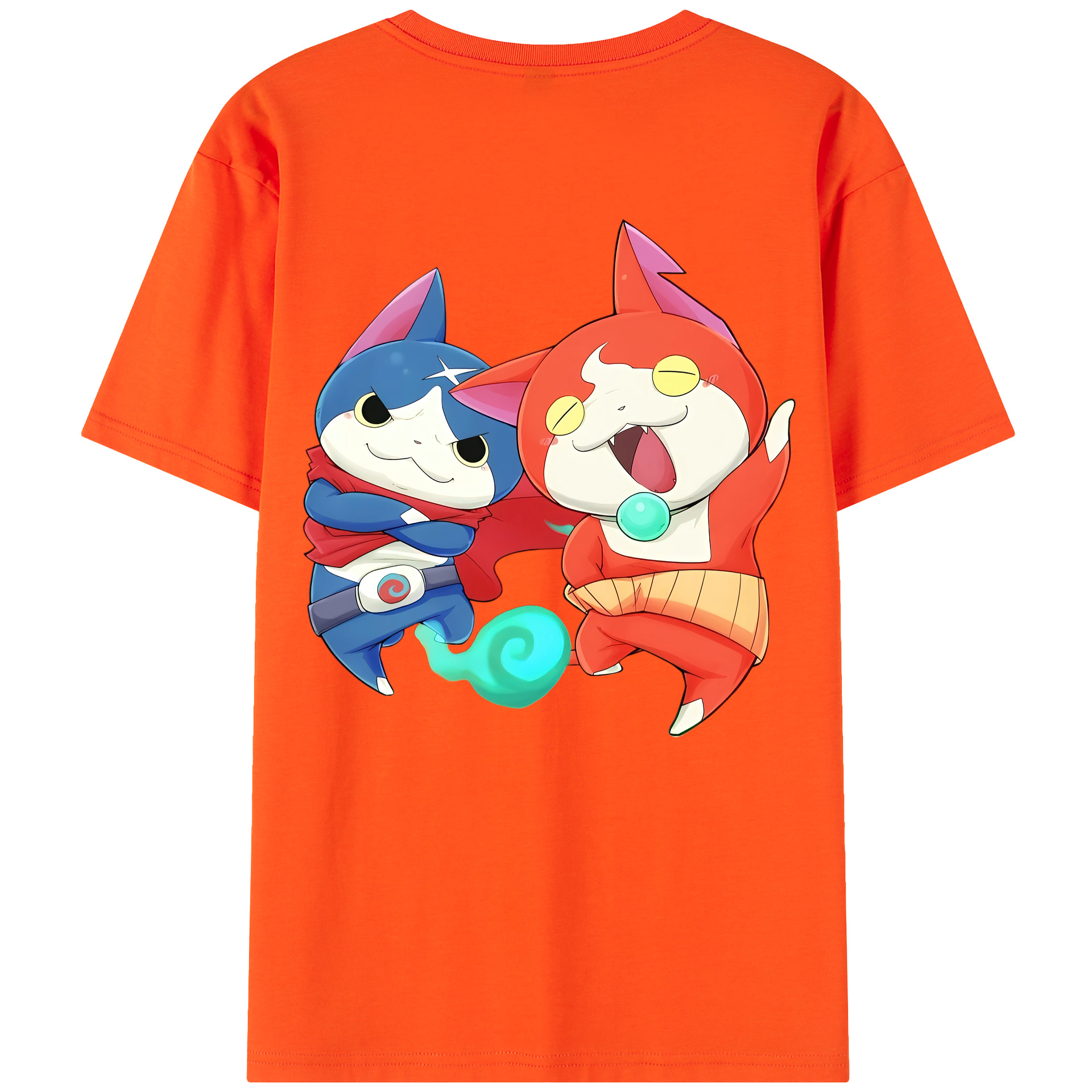（画像用） 妖怪ウォッチ Yo-kai Watch 綿100％半袖Tシャツ（背面プリント）