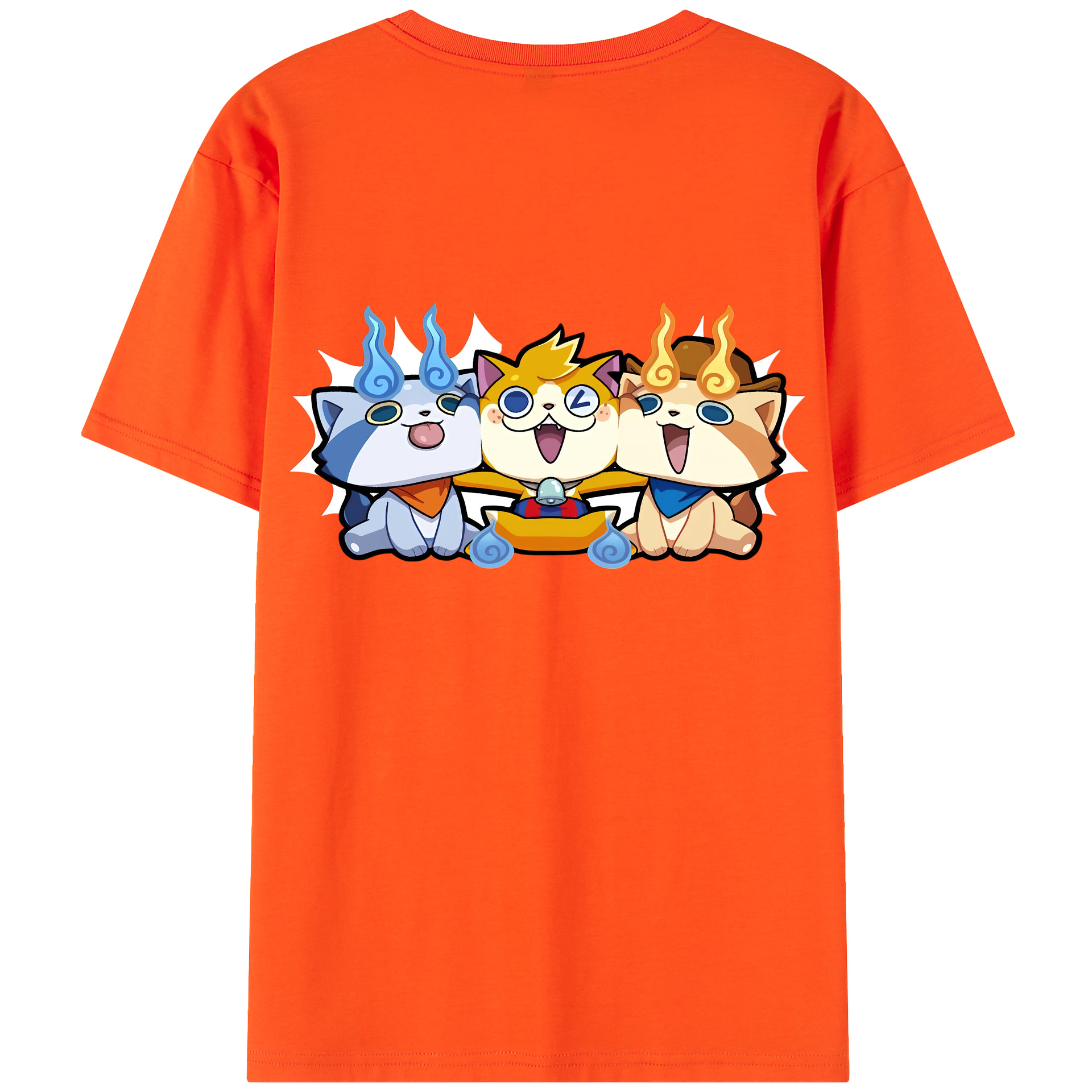 （画像用） 妖怪ウォッチ Yo-kai Watch 綿100％半袖Tシャツ（背面プリント）