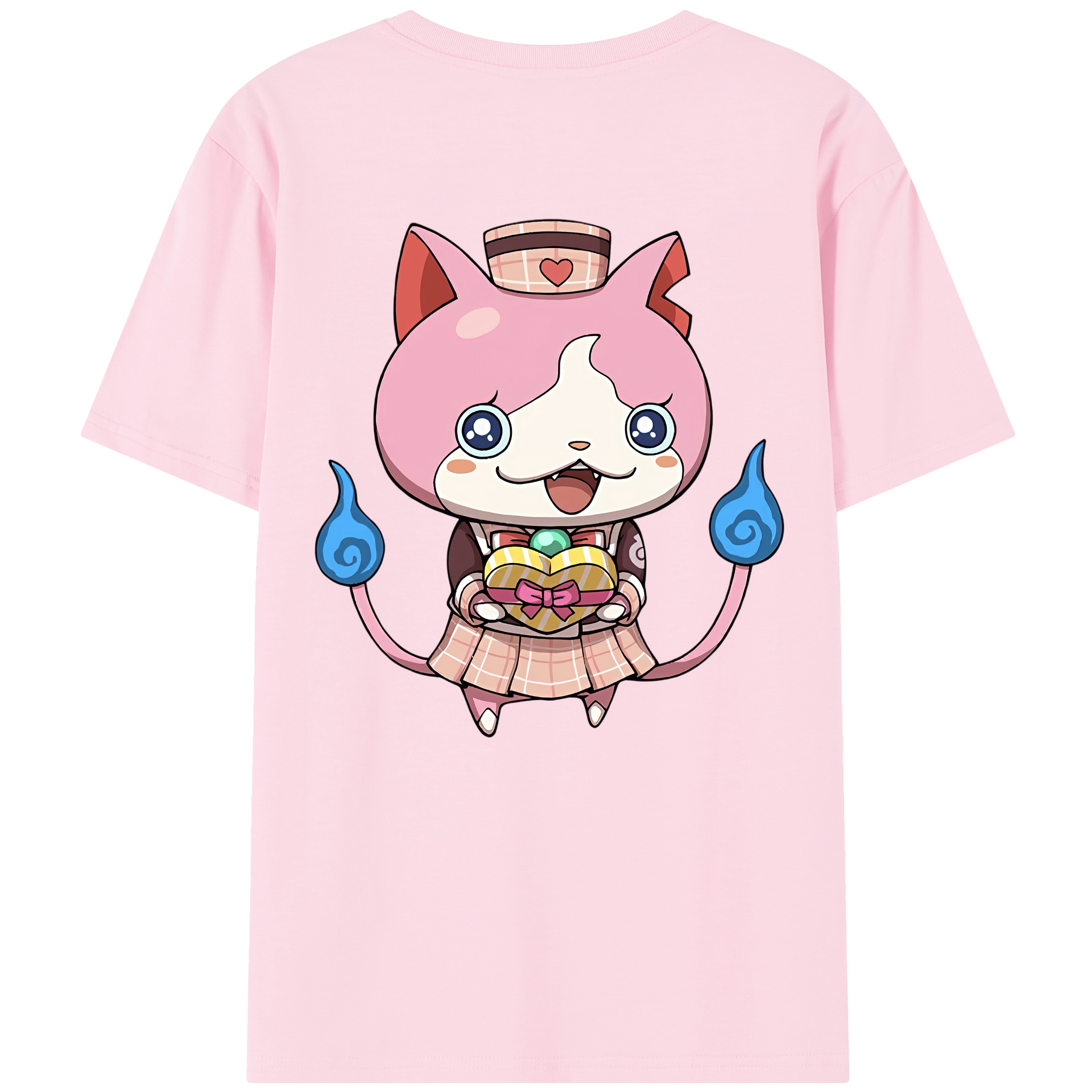 （画像用） 妖怪ウォッチ Yo-kai Watch 綿100％半袖Tシャツ（背面プリント）