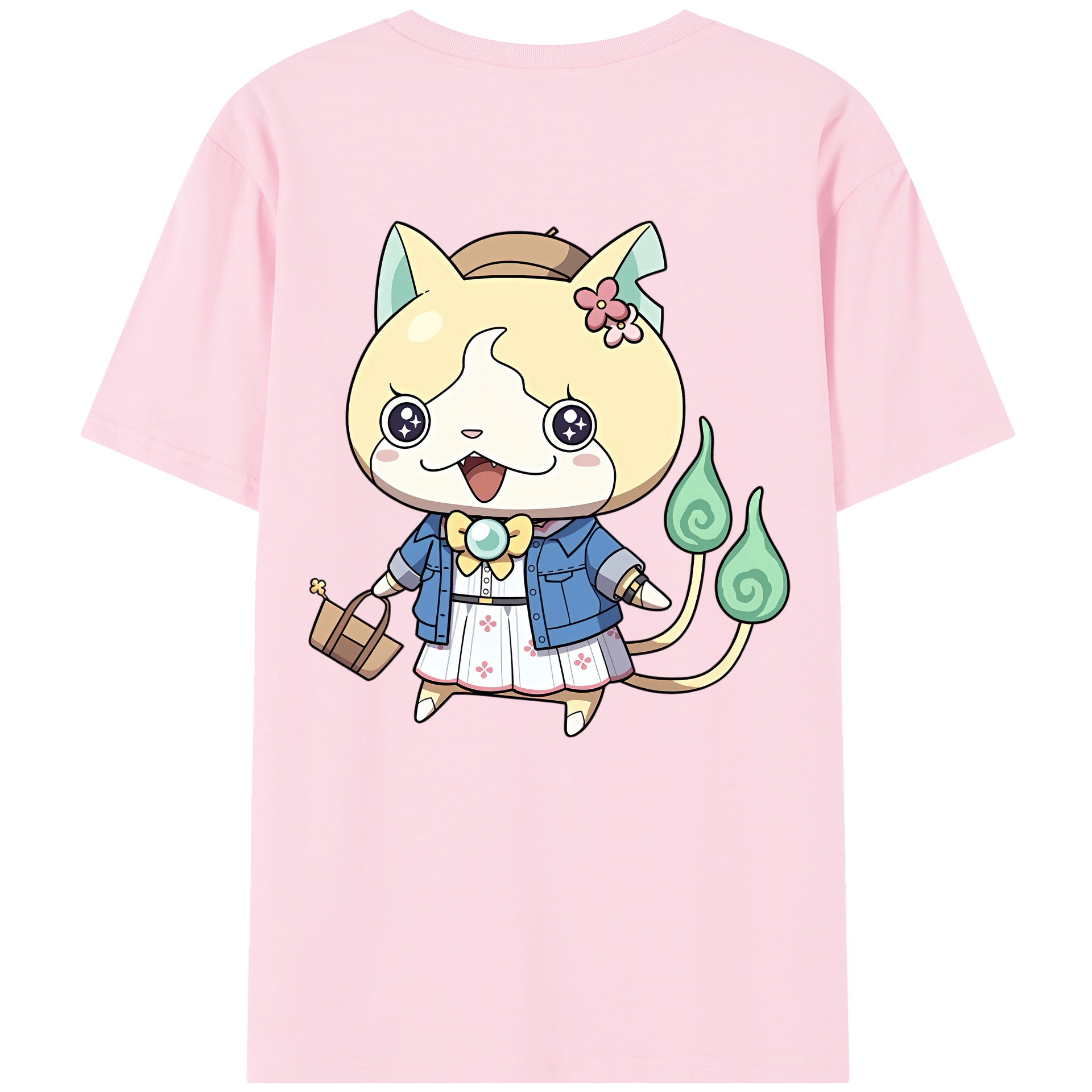 （画像用） 妖怪ウォッチ Yo-kai Watch 綿100％半袖Tシャツ（背面プリント）