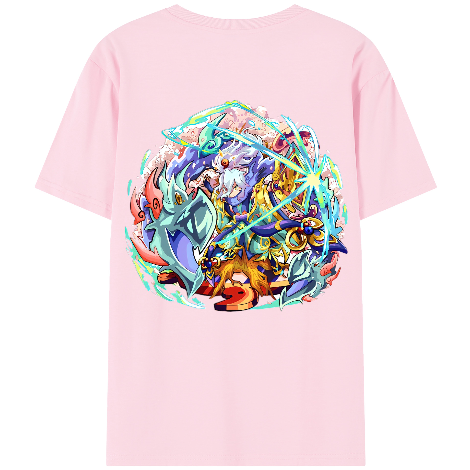 （画像用） 妖怪ウォッチ Yo-kai Watch 綿100％半袖Tシャツ（背面プリント）