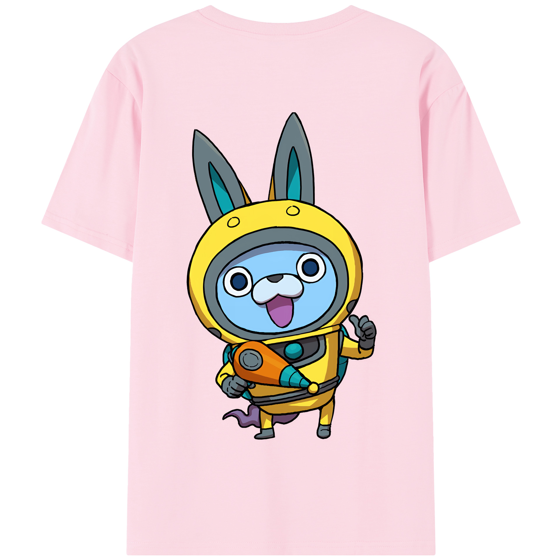 （画像用） 妖怪ウォッチ Yo-kai Watch 綿100％半袖Tシャツ（背面プリント）