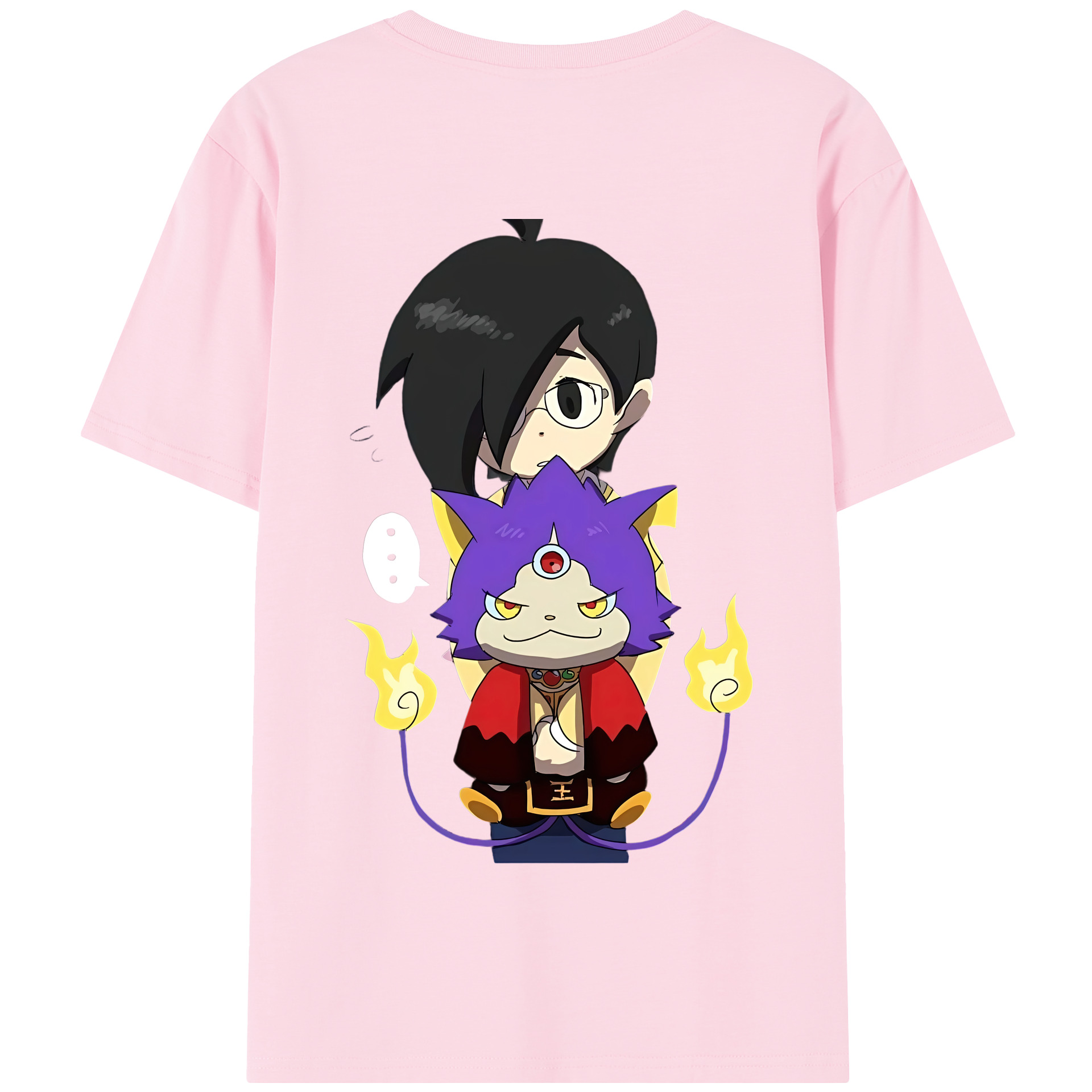 （画像用） 妖怪ウォッチ Yo-kai Watch 綿100％半袖Tシャツ（背面プリント）