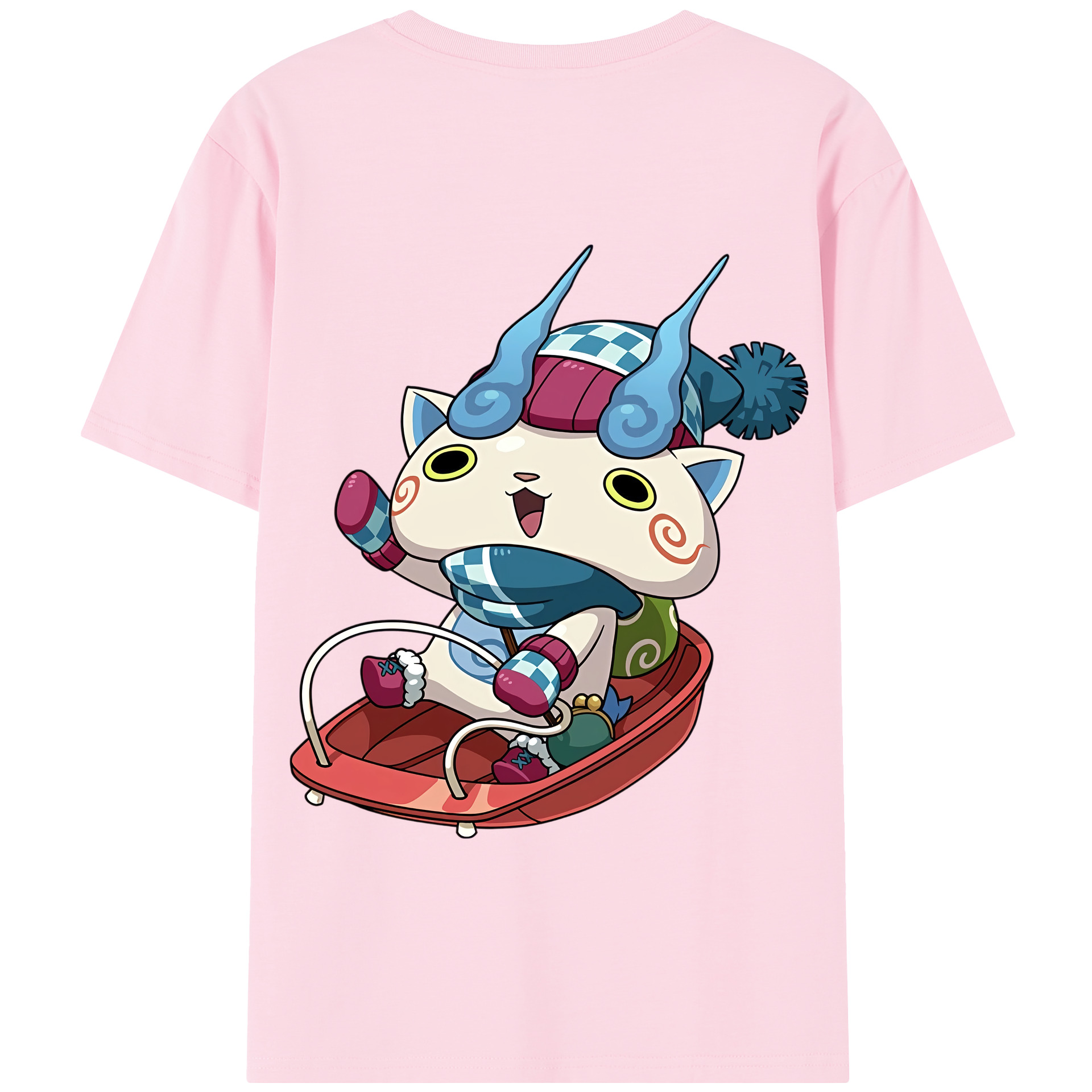 （画像用） 妖怪ウォッチ Yo-kai Watch 綿100％半袖Tシャツ（背面プリント）