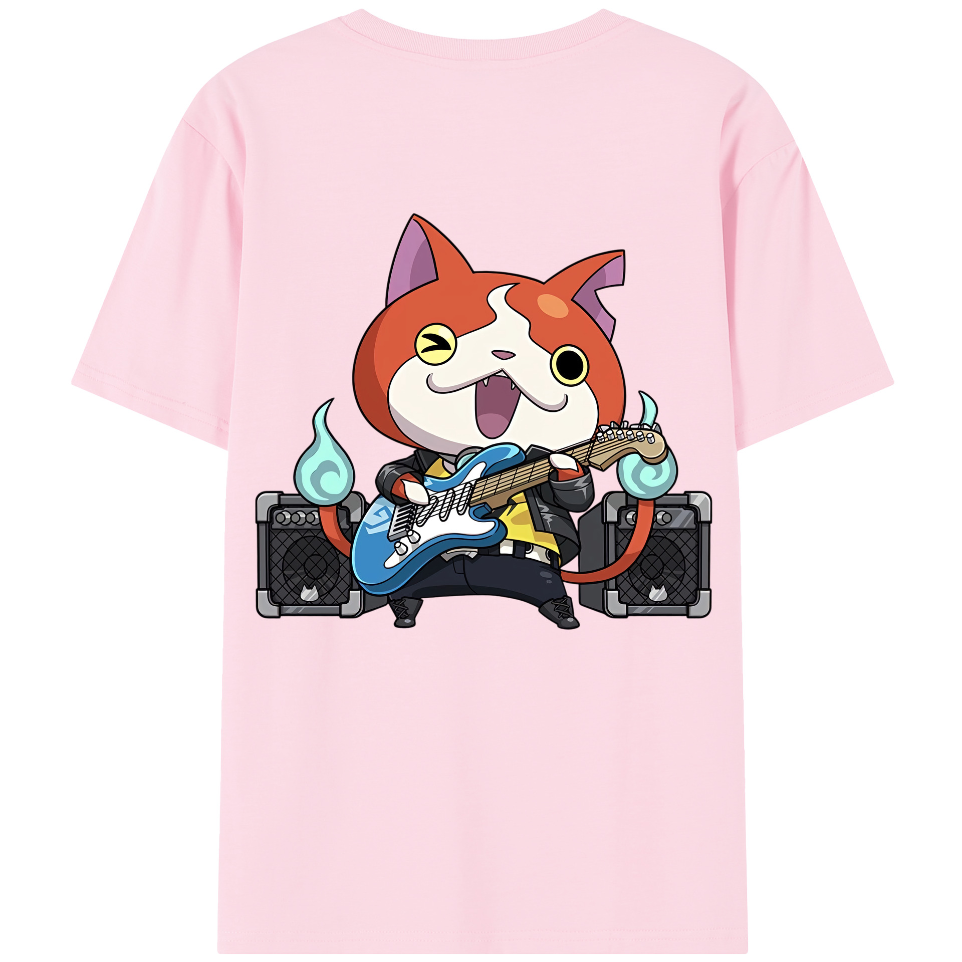 （画像用） 妖怪ウォッチ Yo-kai Watch 綿100％半袖Tシャツ（背面プリント）