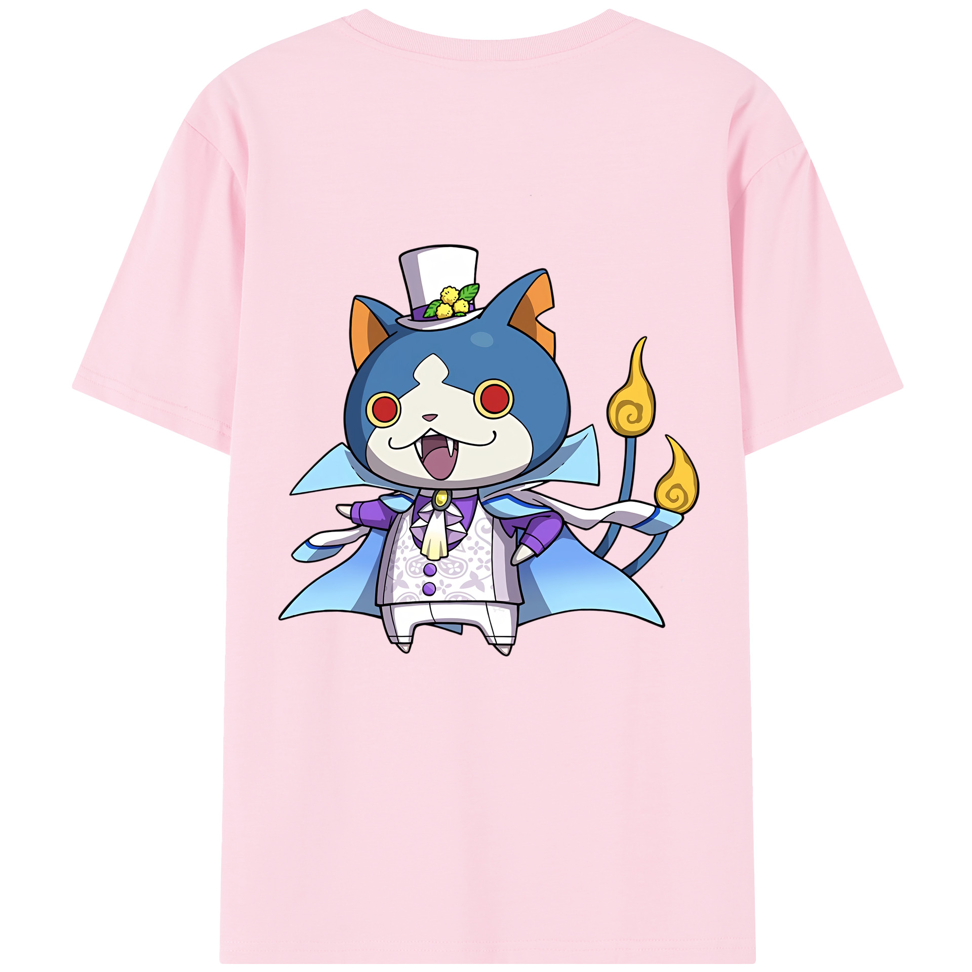 （画像用） 妖怪ウォッチ Yo-kai Watch 綿100％半袖Tシャツ（背面プリント）