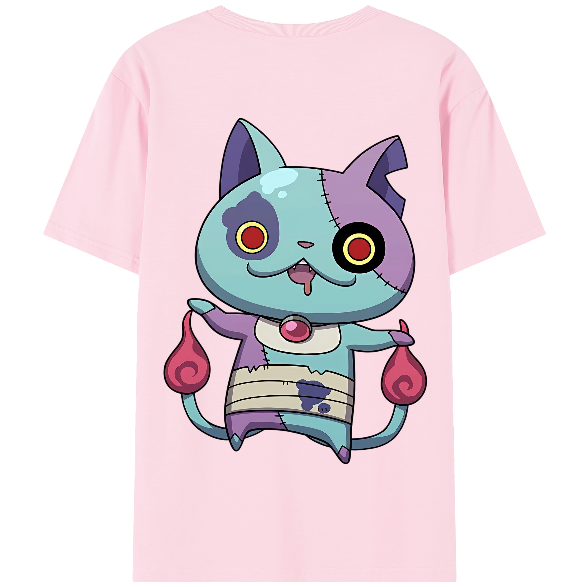 （画像用） 妖怪ウォッチ Yo-kai Watch 綿100％半袖Tシャツ（背面プリント）