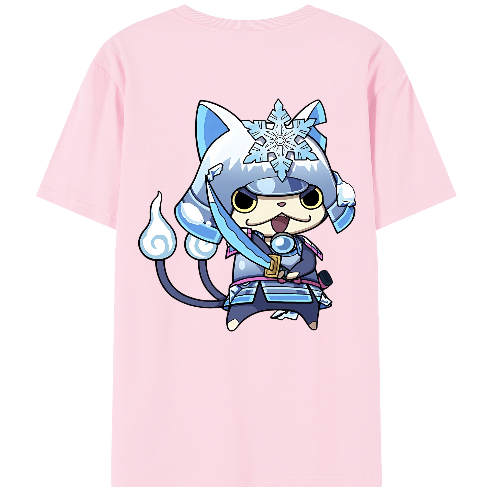 （画像用） 妖怪ウォッチ Yo-kai Watch 綿100％半袖Tシャツ（背面プリント）
