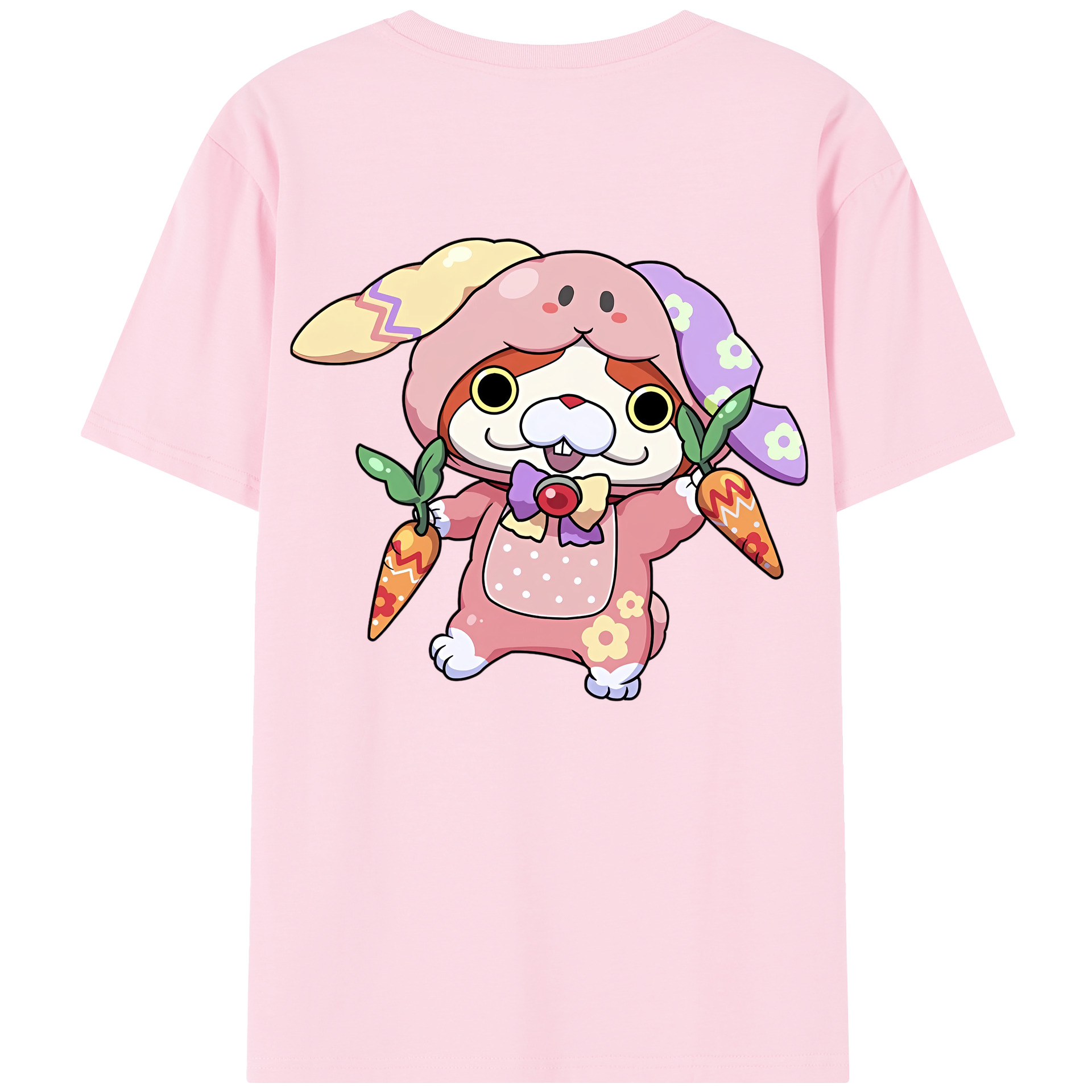 （画像用） 妖怪ウォッチ Yo-kai Watch 綿100％半袖Tシャツ（背面プリント）