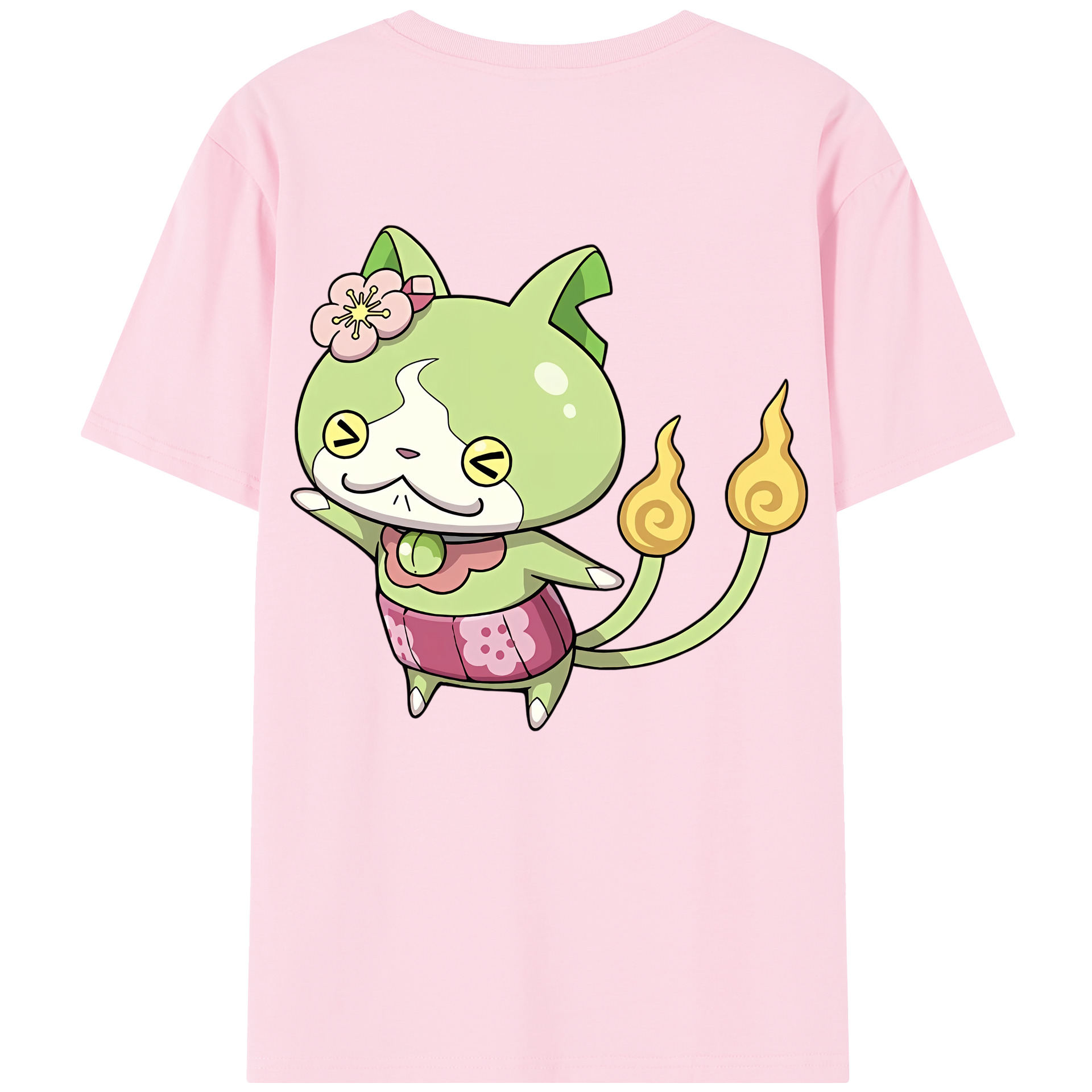 （画像用） 妖怪ウォッチ Yo-kai Watch 綿100％半袖Tシャツ（背面プリント）