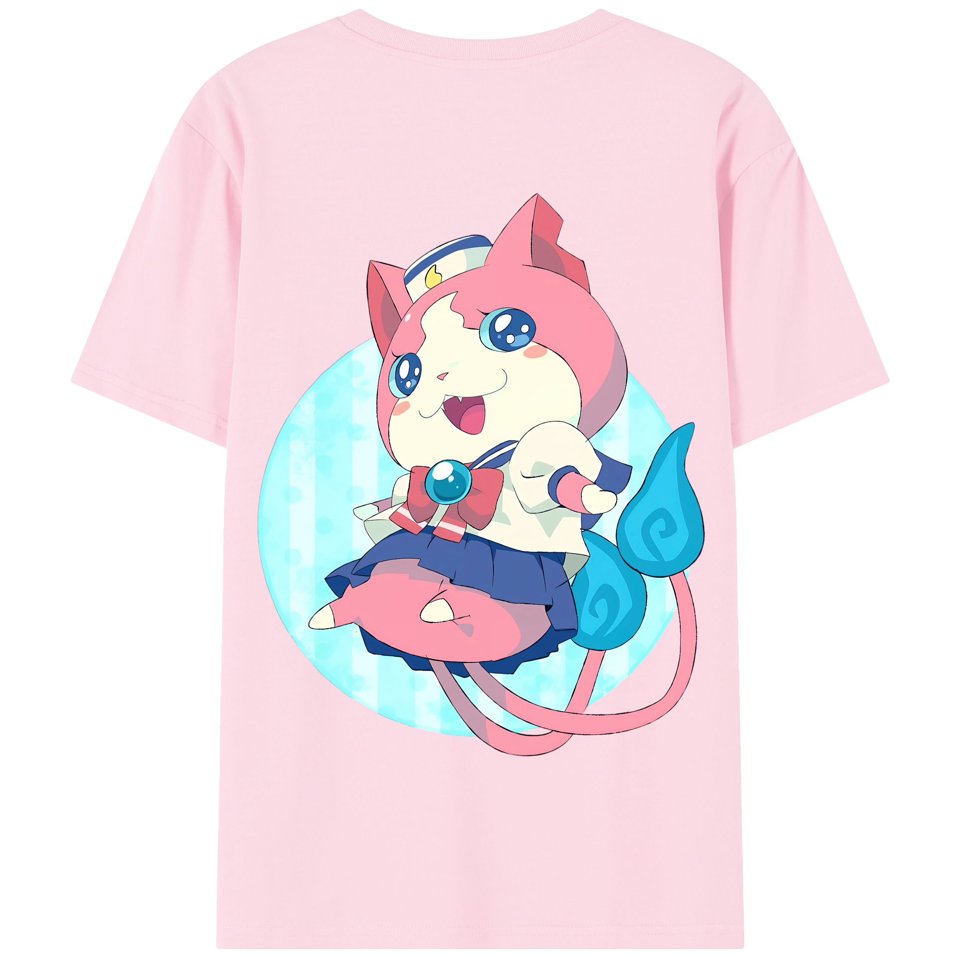 （画像用） 妖怪ウォッチ Yo-kai Watch 綿100％半袖Tシャツ（背面プリント）