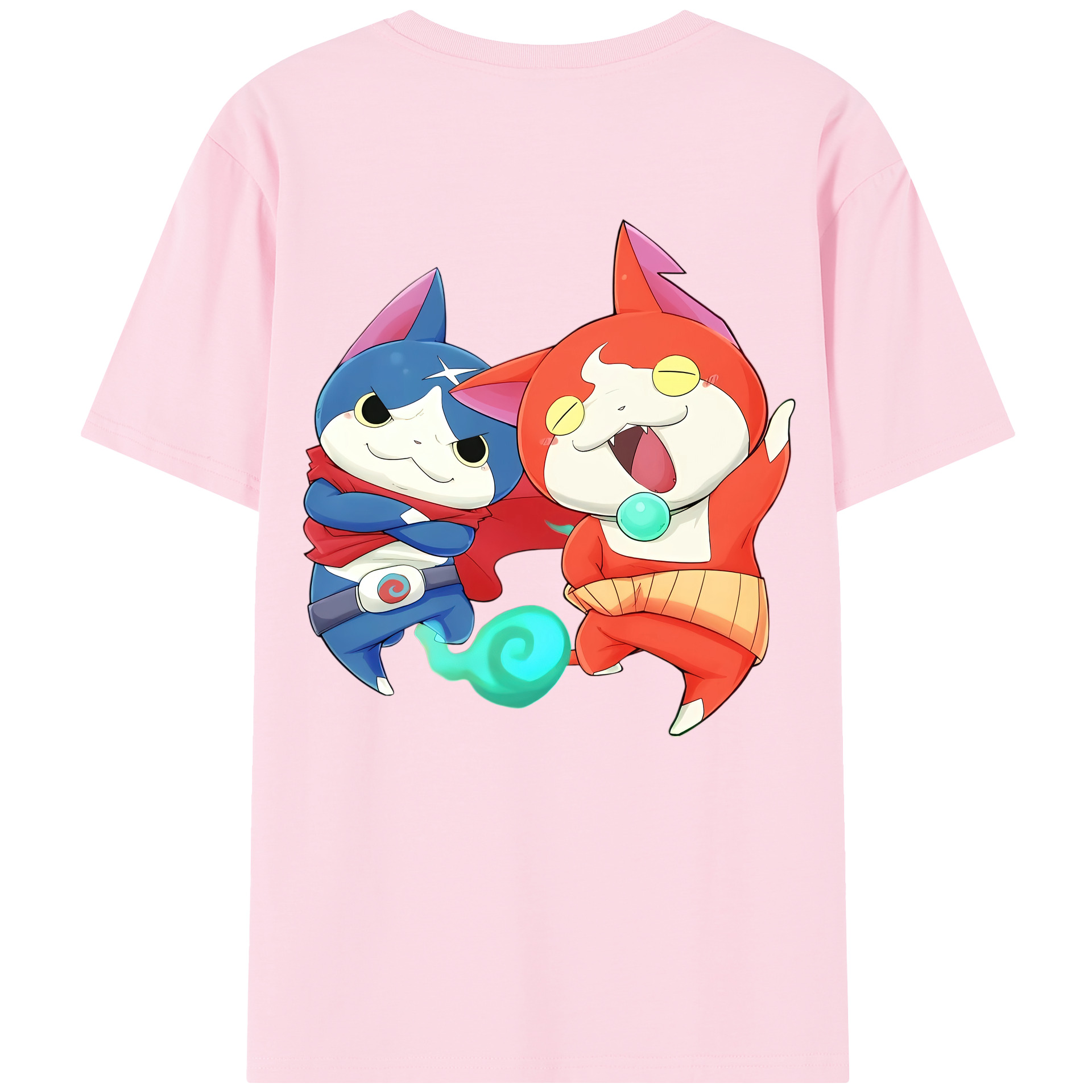 （画像用） 妖怪ウォッチ Yo-kai Watch 綿100％半袖Tシャツ（背面プリント）