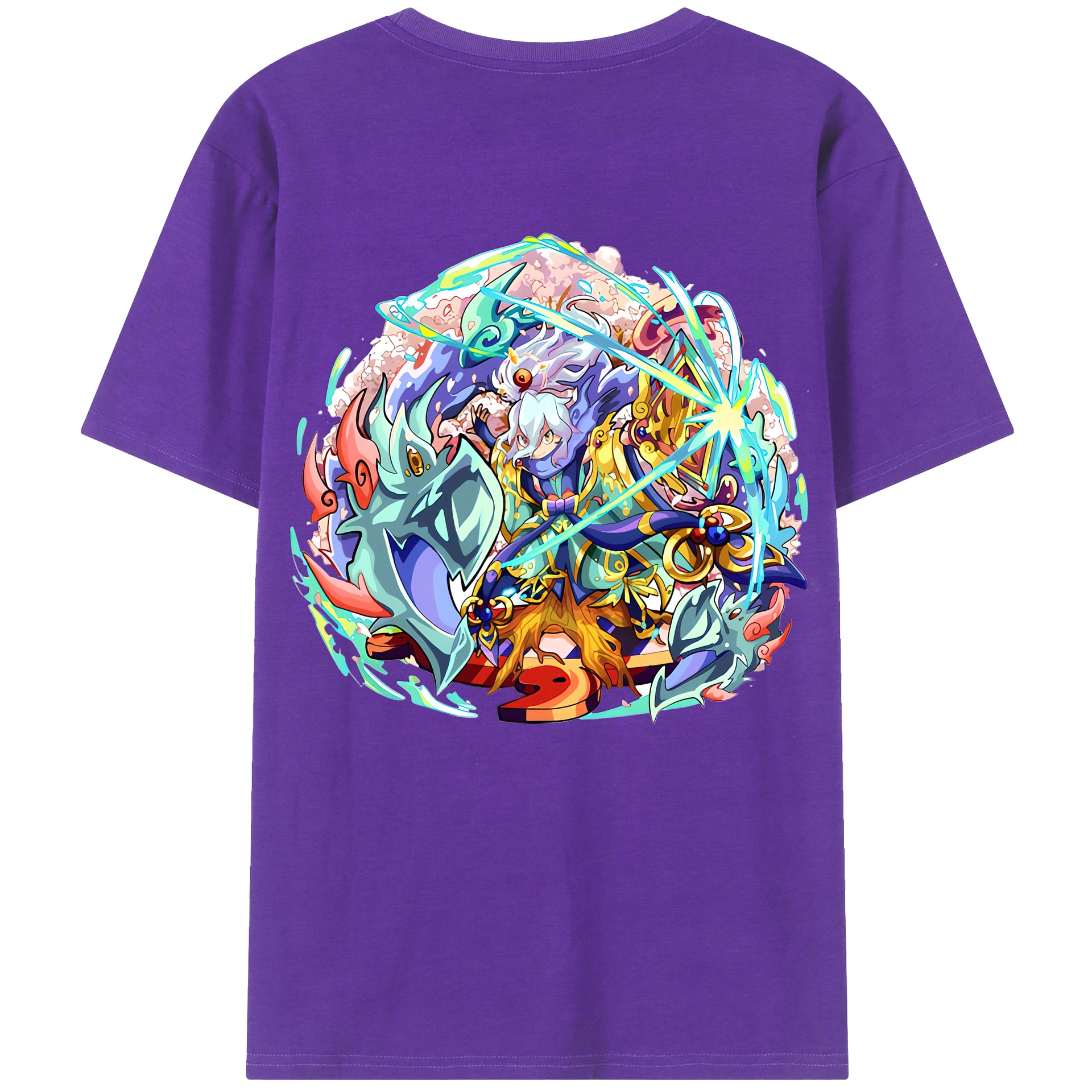 （画像用） 妖怪ウォッチ Yo-kai Watch 綿100％半袖Tシャツ（背面プリント）