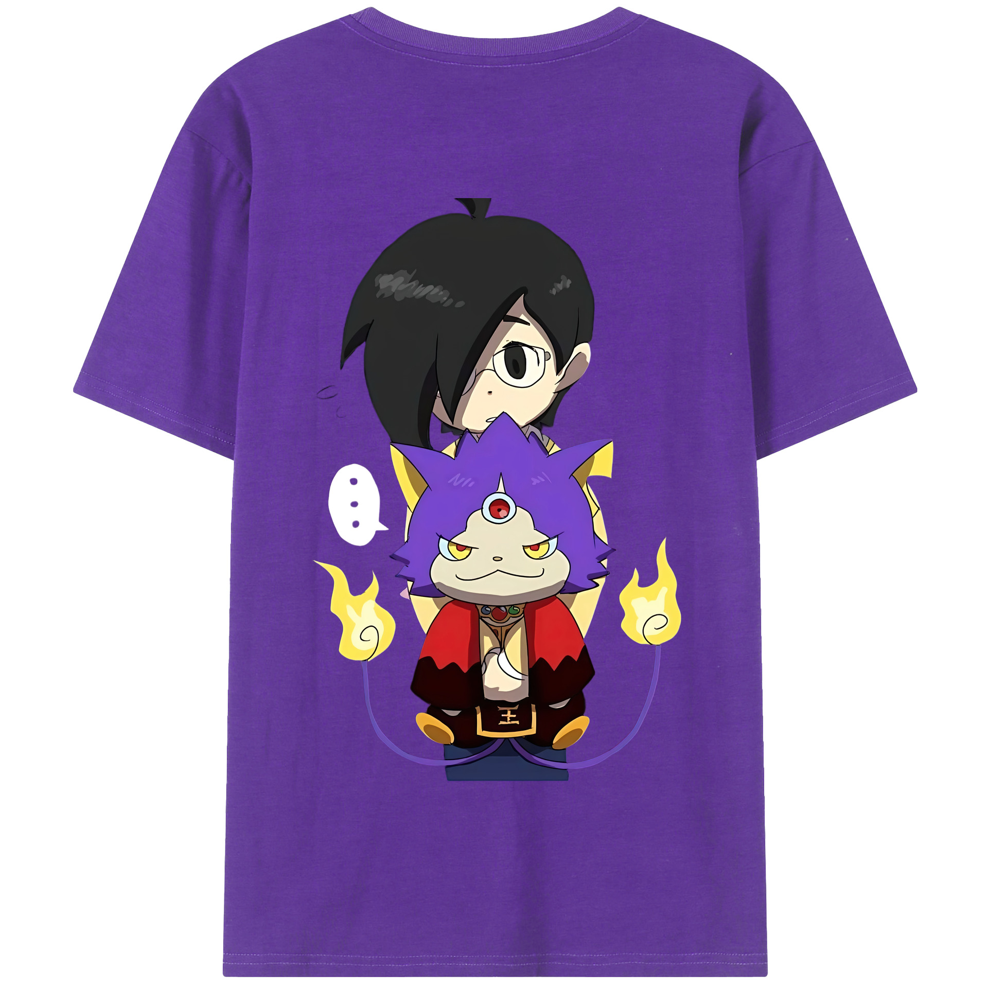 （画像用） 妖怪ウォッチ Yo-kai Watch 綿100％半袖Tシャツ（背面プリント）