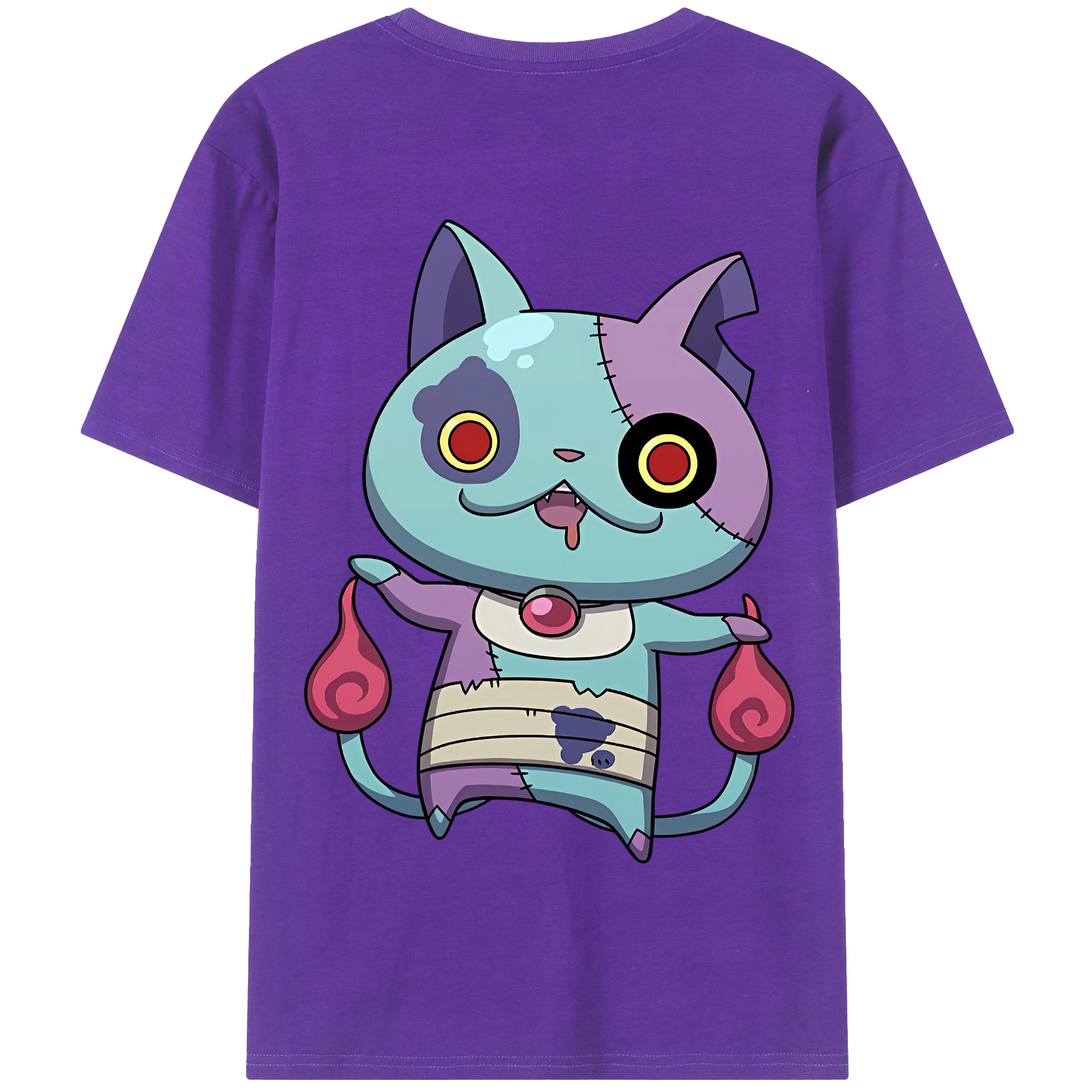 （画像用） 妖怪ウォッチ Yo-kai Watch 綿100％半袖Tシャツ（背面プリント）