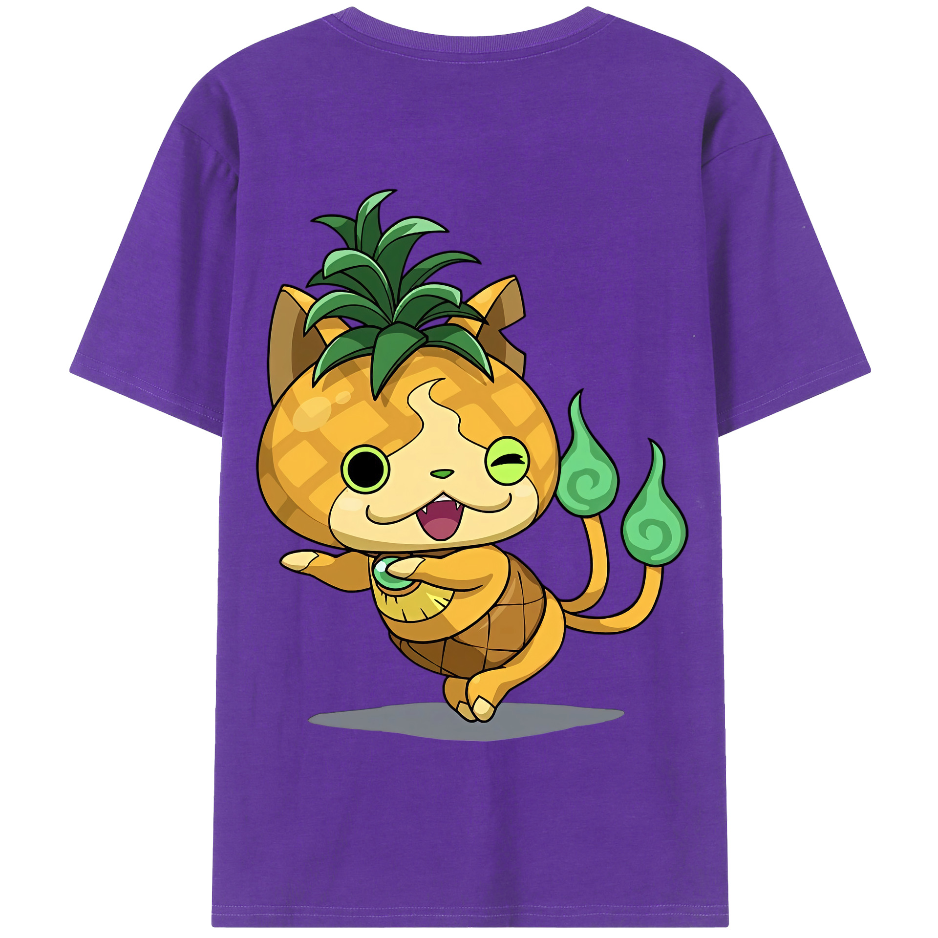 （画像用） 妖怪ウォッチ Yo-kai Watch 綿100％半袖Tシャツ（背面プリント）