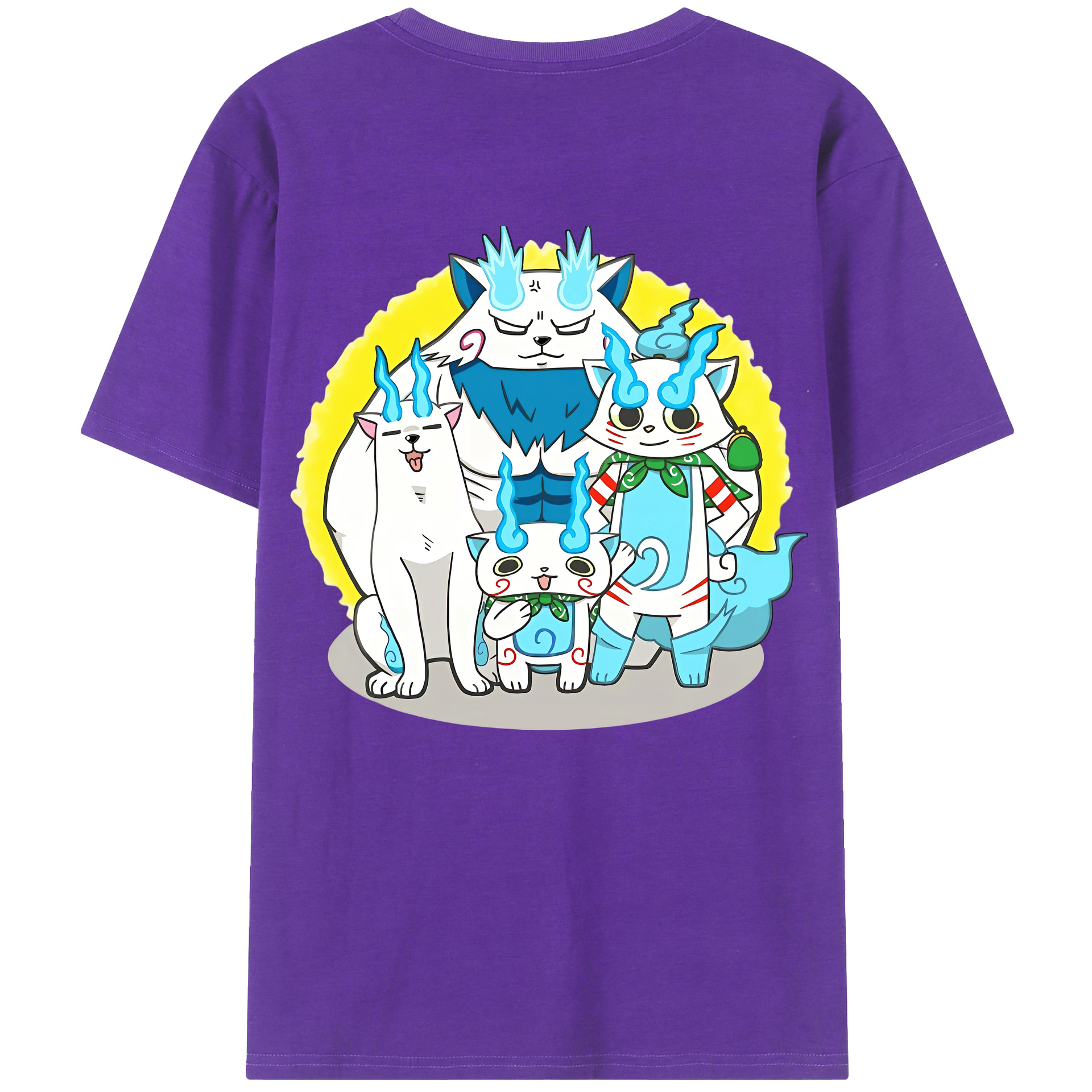 （画像用） 妖怪ウォッチ Yo-kai Watch 綿100％半袖Tシャツ（背面プリント）