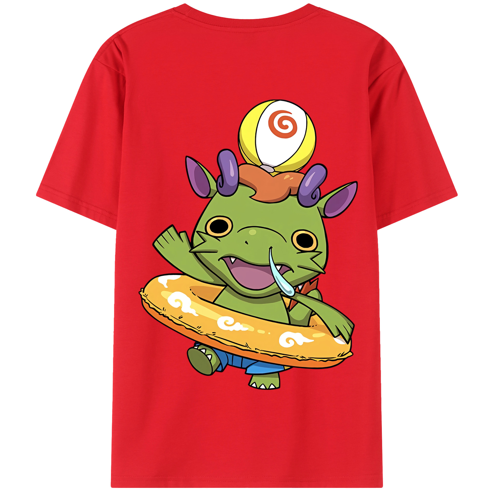 （画像用） 妖怪ウォッチ Yo-kai Watch 綿100％半袖Tシャツ（背面プリント）