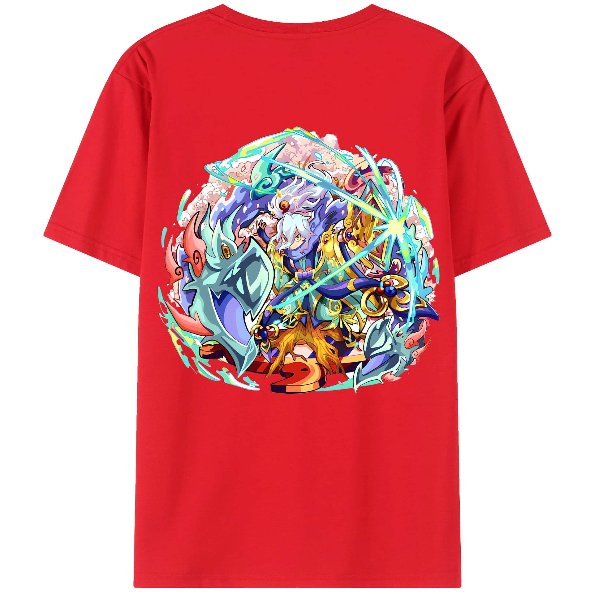 （画像用） 妖怪ウォッチ Yo-kai Watch 綿100％半袖Tシャツ（背面プリント）