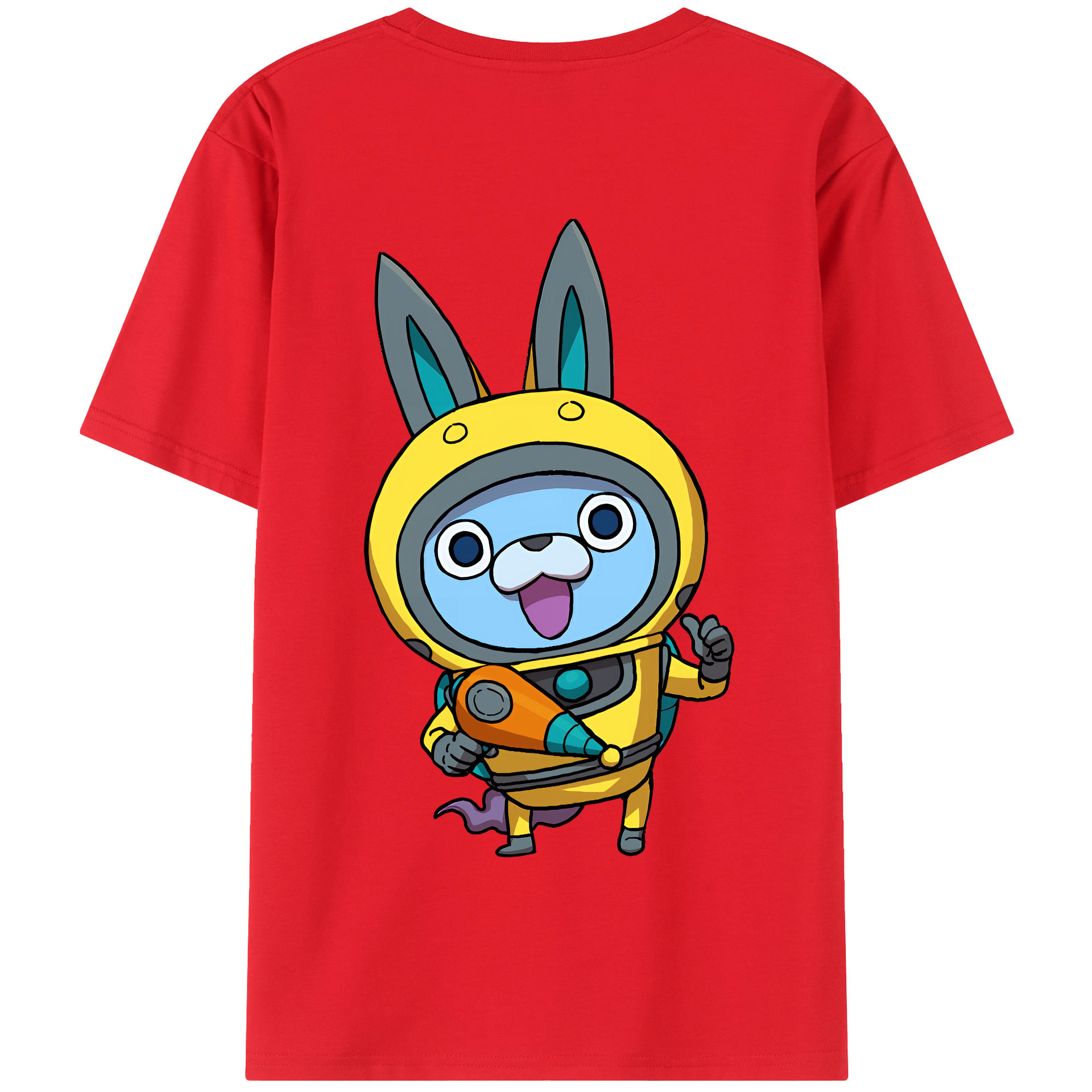 （画像用） 妖怪ウォッチ Yo-kai Watch 綿100％半袖Tシャツ（背面プリント）