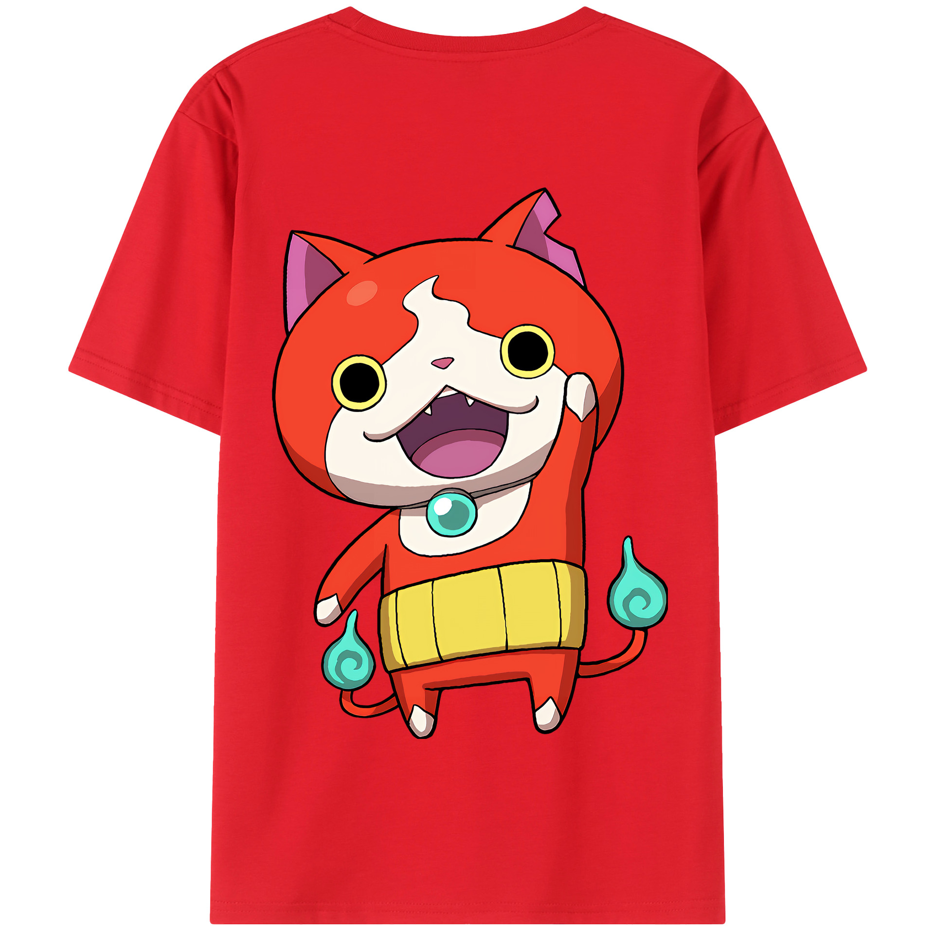 （画像用） 妖怪ウォッチ Yo-kai Watch 綿100％半袖Tシャツ（背面プリント）