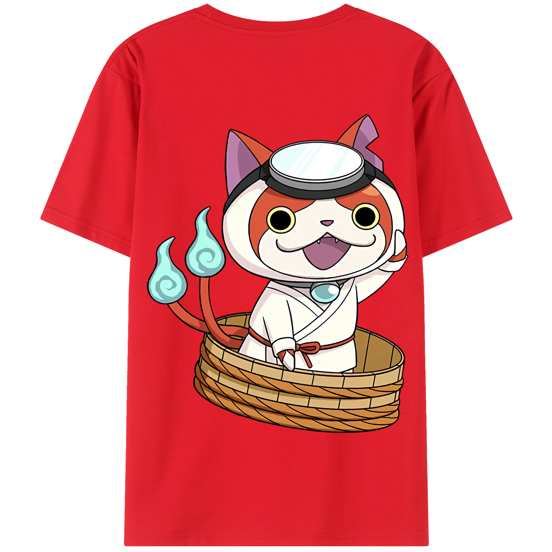 （画像用） 妖怪ウォッチ Yo-kai Watch 綿100％半袖Tシャツ（背面プリント）