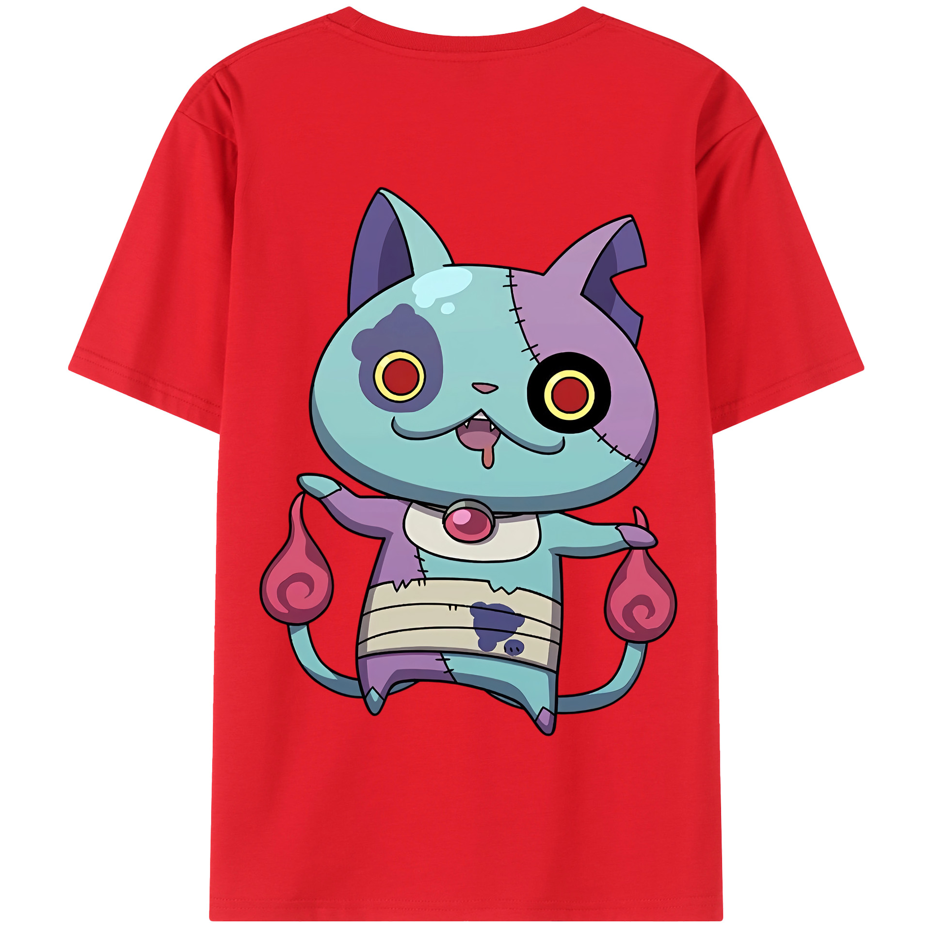 （画像用） 妖怪ウォッチ Yo-kai Watch 綿100％半袖Tシャツ（背面プリント）