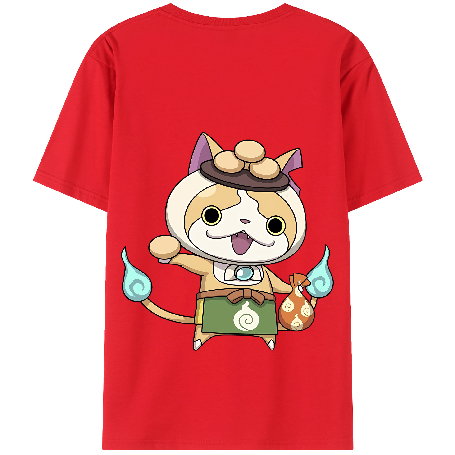 （画像用） 妖怪ウォッチ Yo-kai Watch 綿100％半袖Tシャツ（背面プリント）