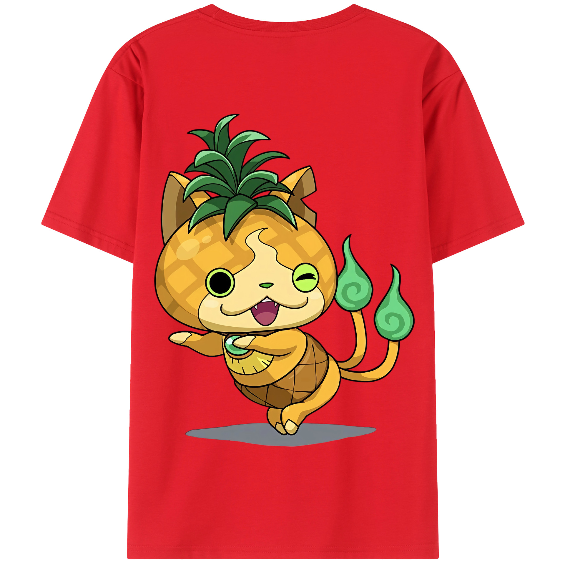 （画像用） 妖怪ウォッチ Yo-kai Watch 綿100％半袖Tシャツ（背面プリント）