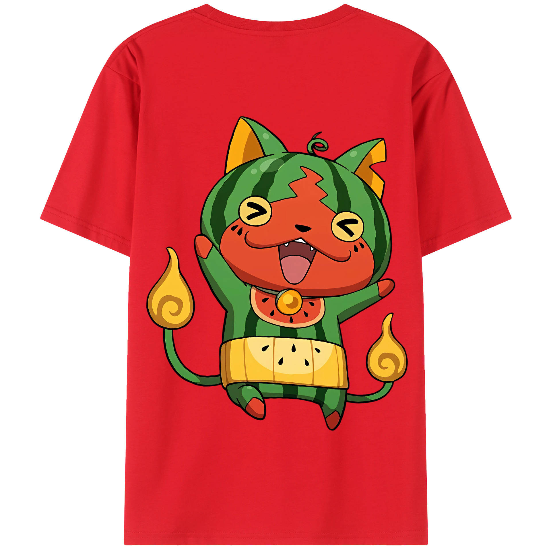 （画像用） 妖怪ウォッチ Yo-kai Watch 綿100％半袖Tシャツ（背面プリント）