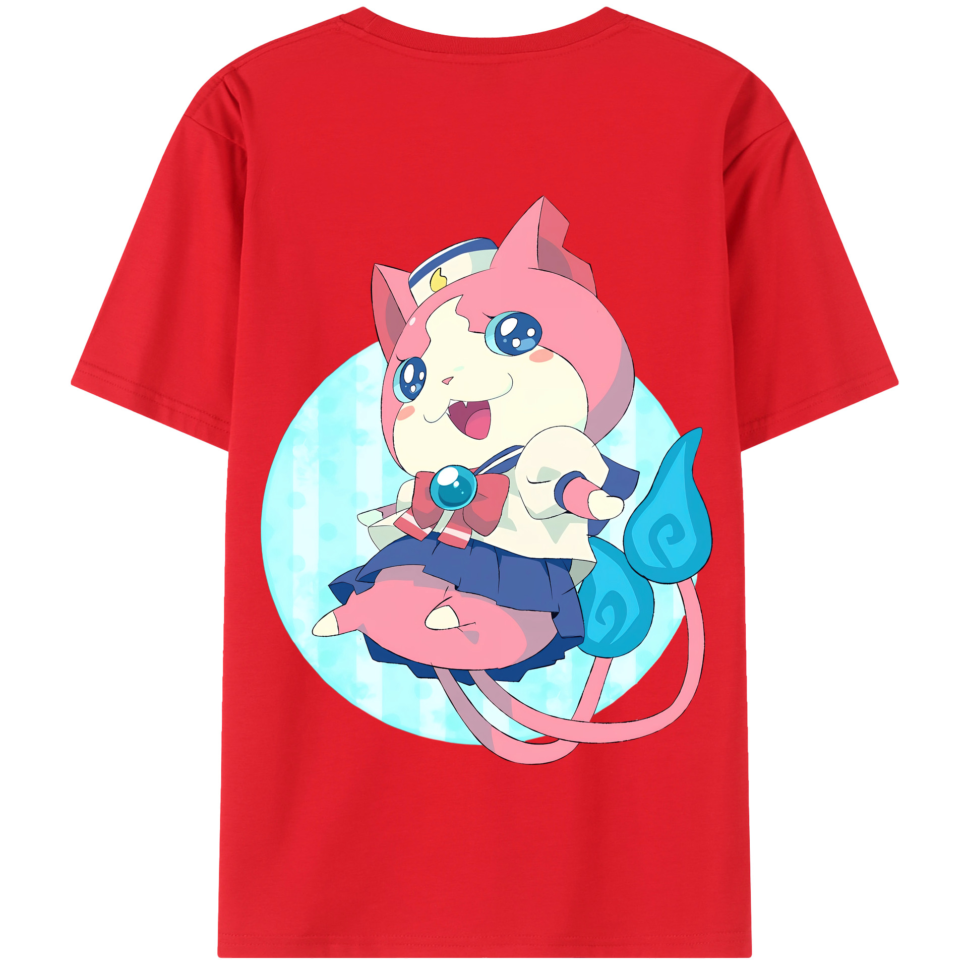 （画像用） 妖怪ウォッチ Yo-kai Watch 綿100％半袖Tシャツ（背面プリント）
