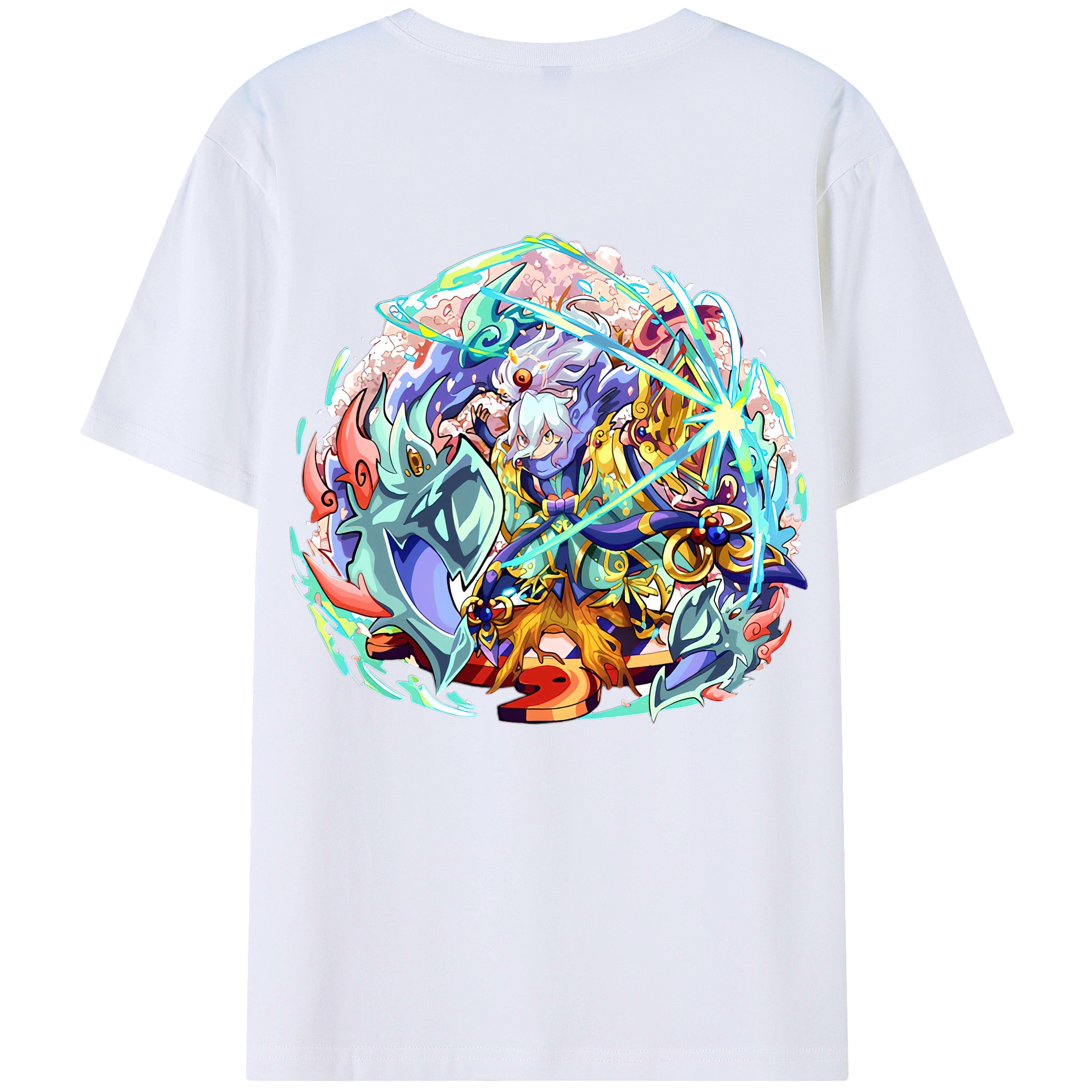 （画像用） 妖怪ウォッチ Yo-kai Watch 綿100％半袖Tシャツ（背面プリント）