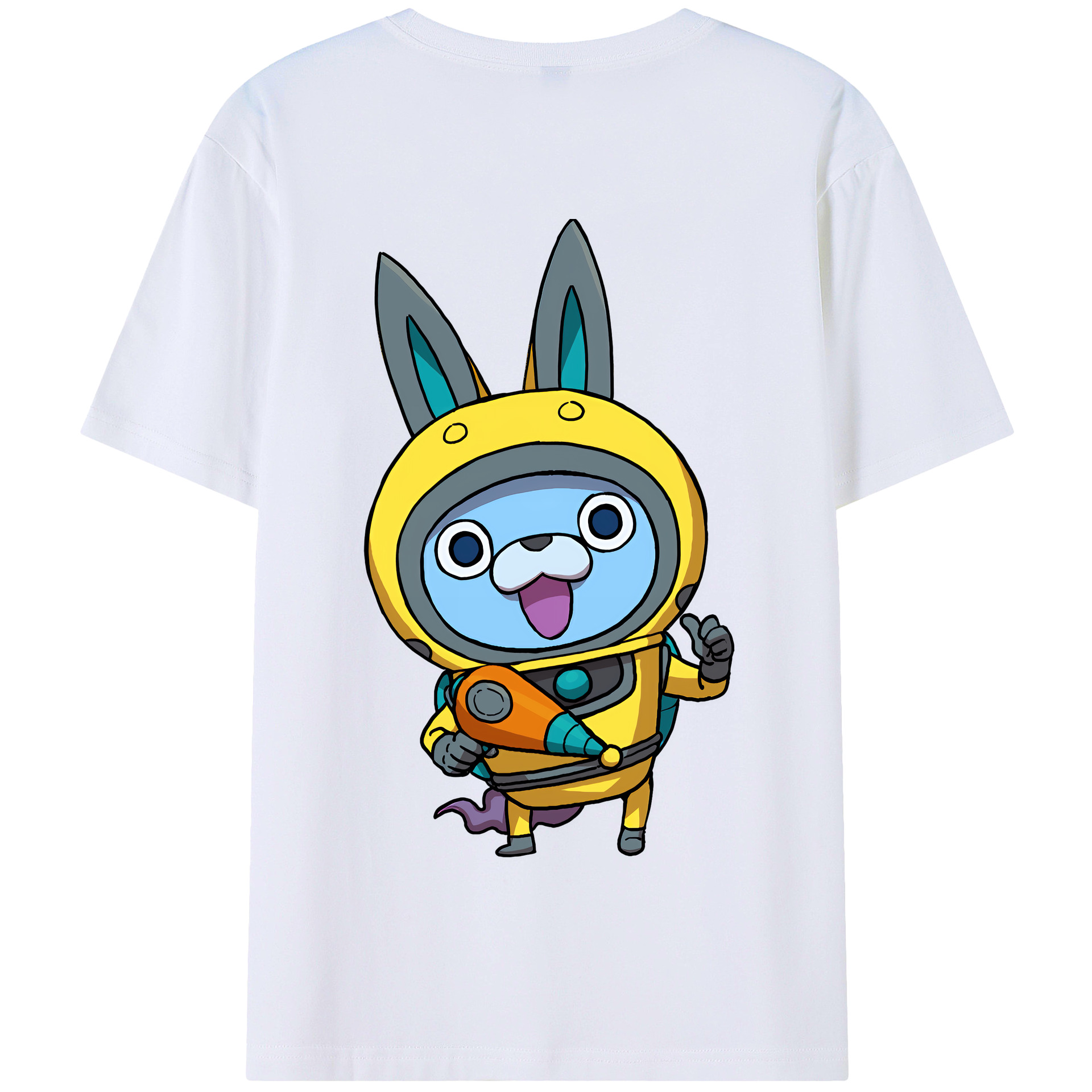 （画像用） 妖怪ウォッチ Yo-kai Watch 綿100％半袖Tシャツ（背面プリント）